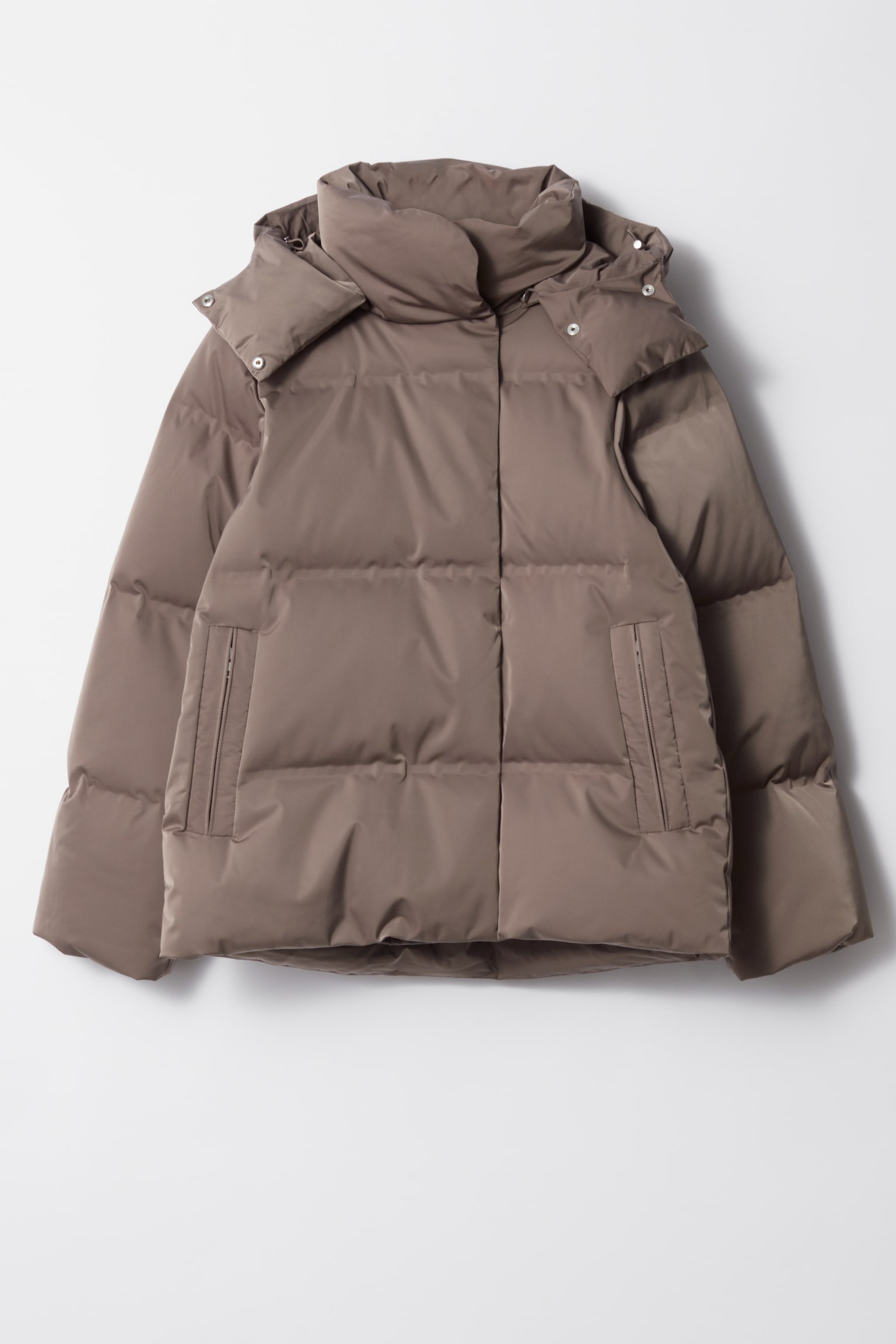 Padded Down Jacket - Brown