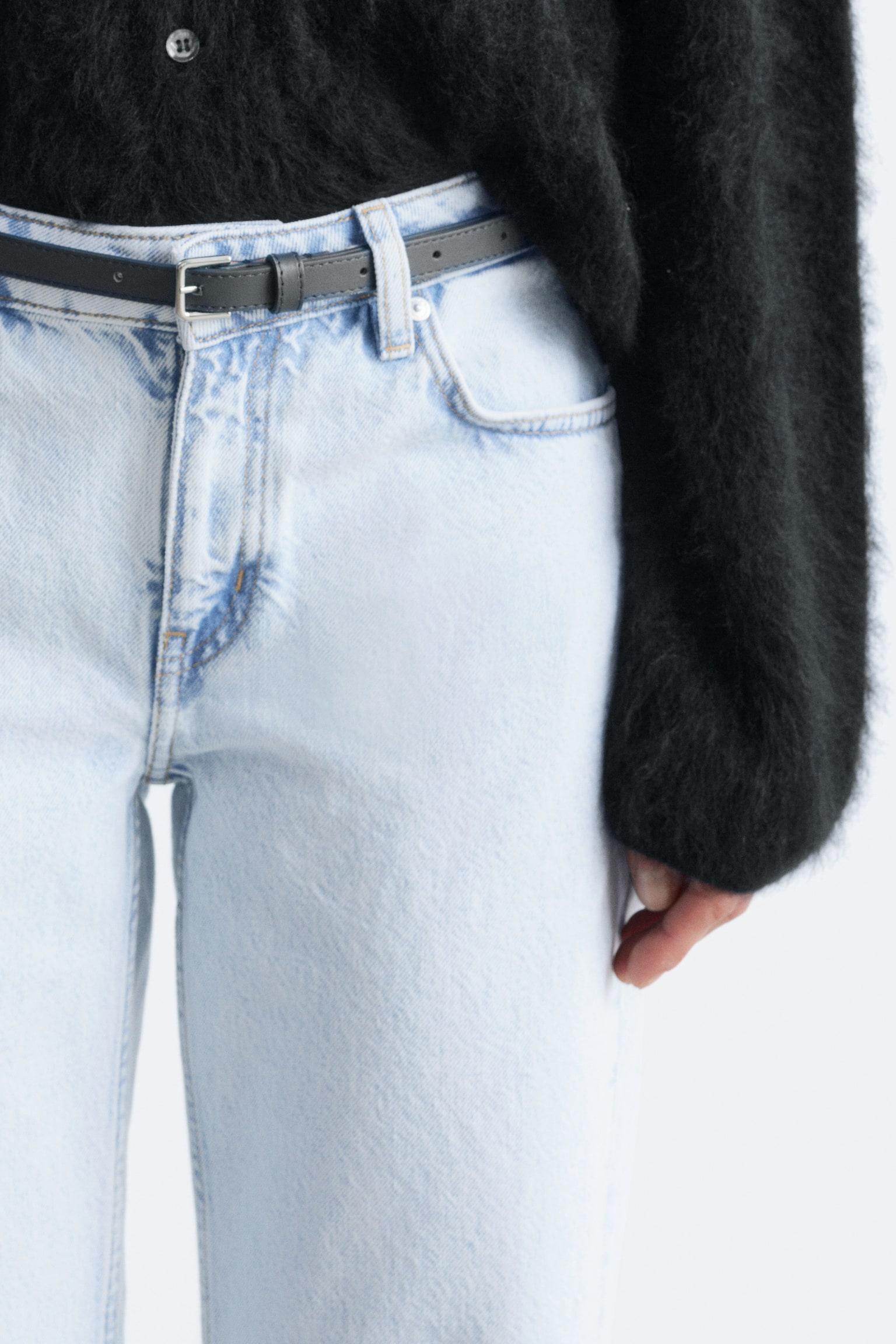 Jeans mit geradem Bein - Hellblau - 6