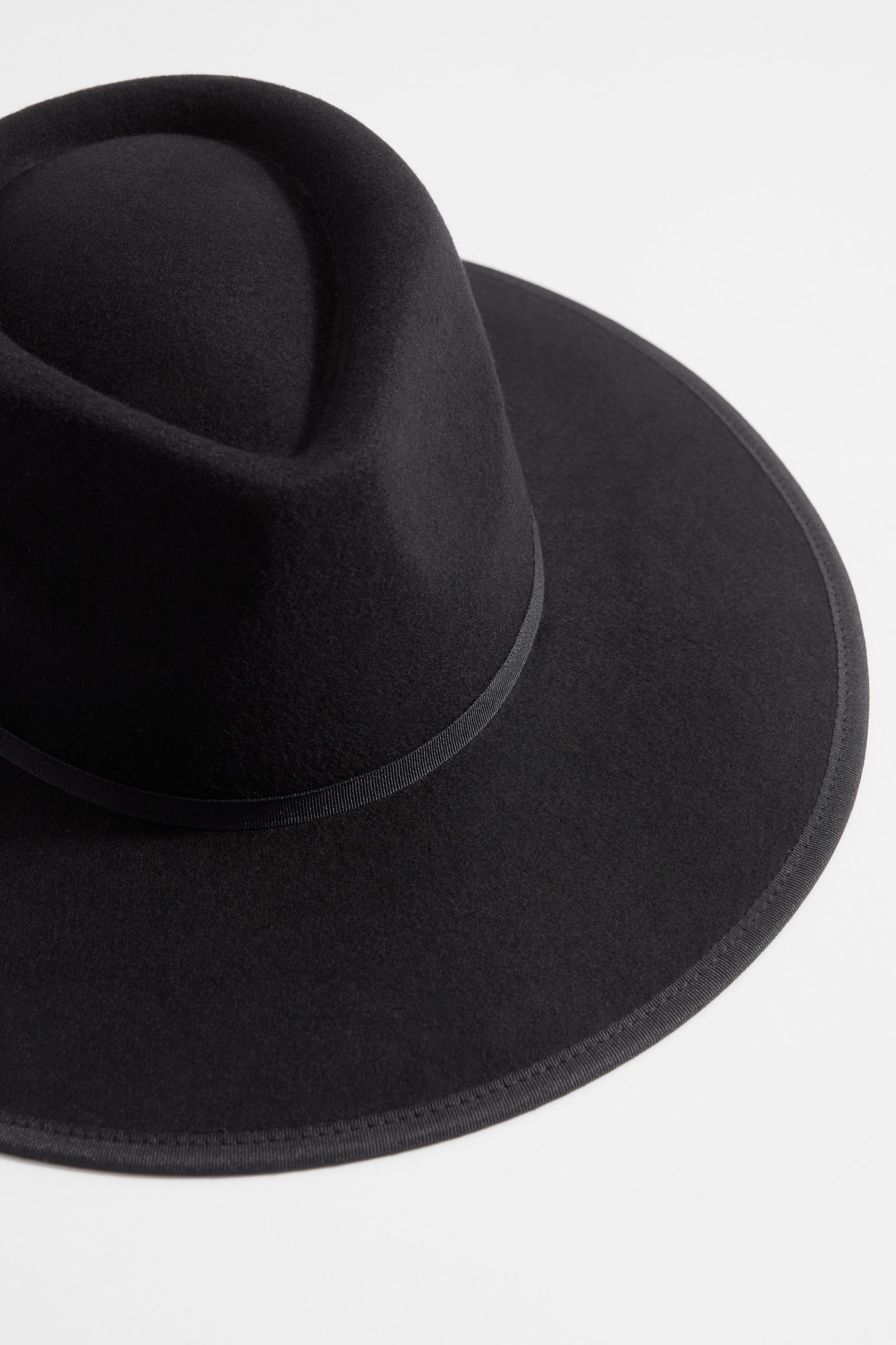 Fedora Felt Hat - Black - 2