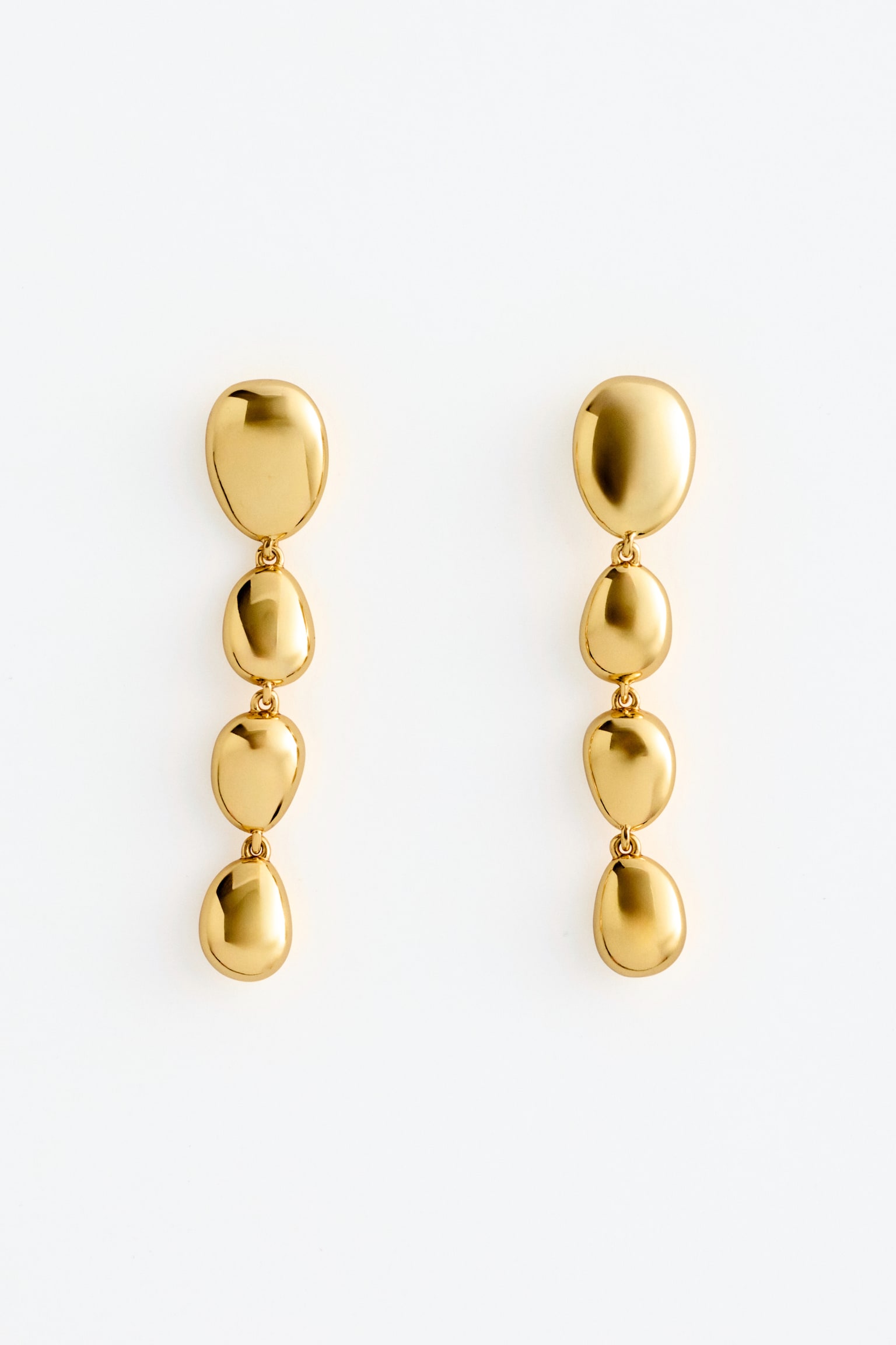 Örhängen med pärlhänge - Guld/Silver