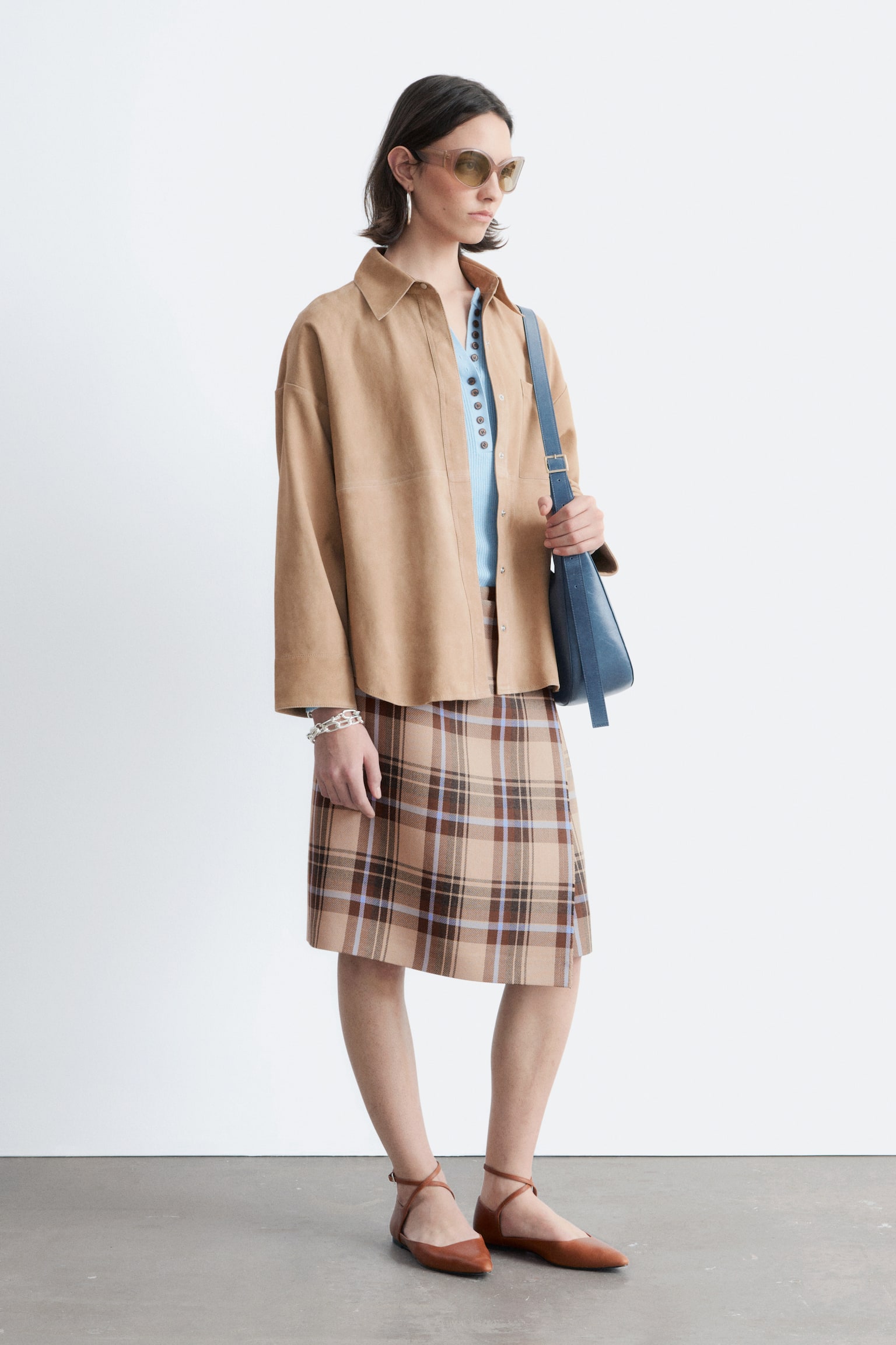 Suède overhemd - Beige - 3