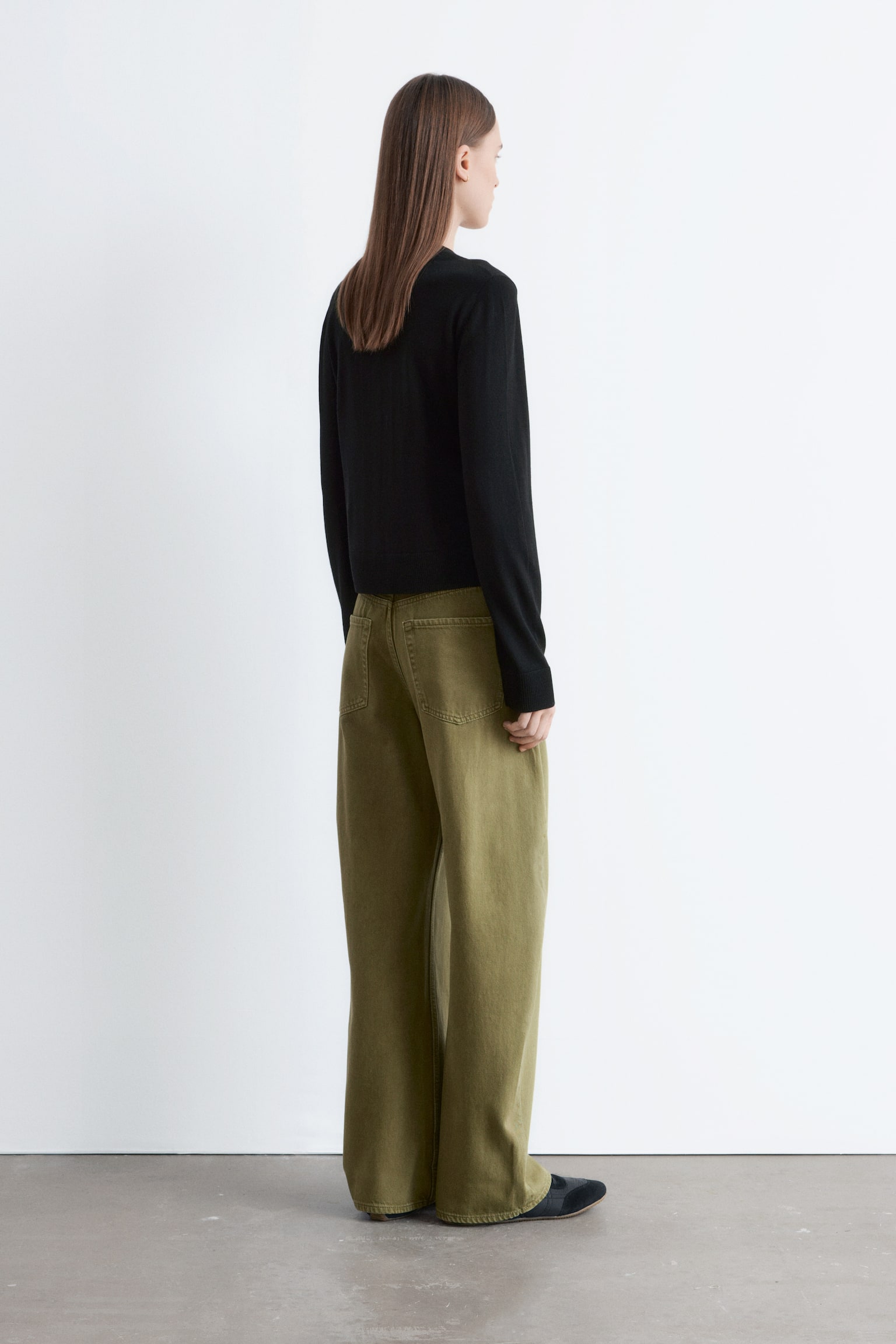 Jeans med tøndeformede ben - Kakigrøn/Lys kaki/Mørkeblå/Hvid/Lyseblå/Rustbrun/Mellemblå - 3