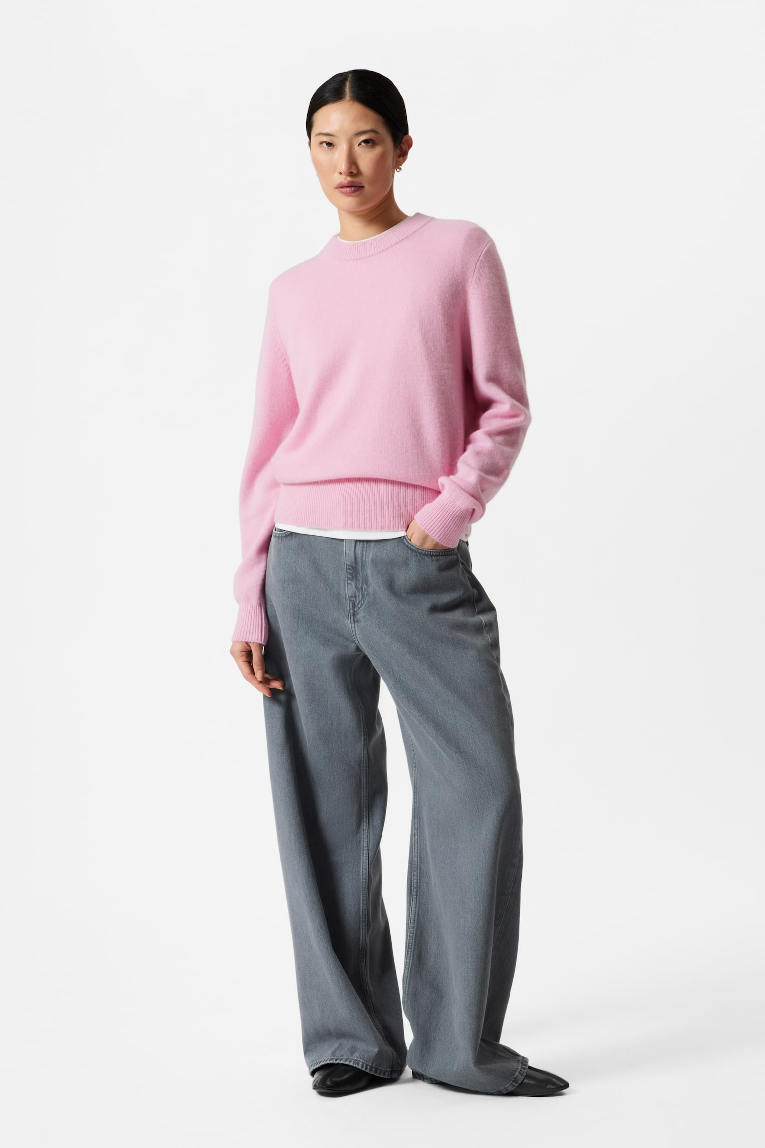 Cashmere Jumper - Pink/Black/Mole/Grey - 5