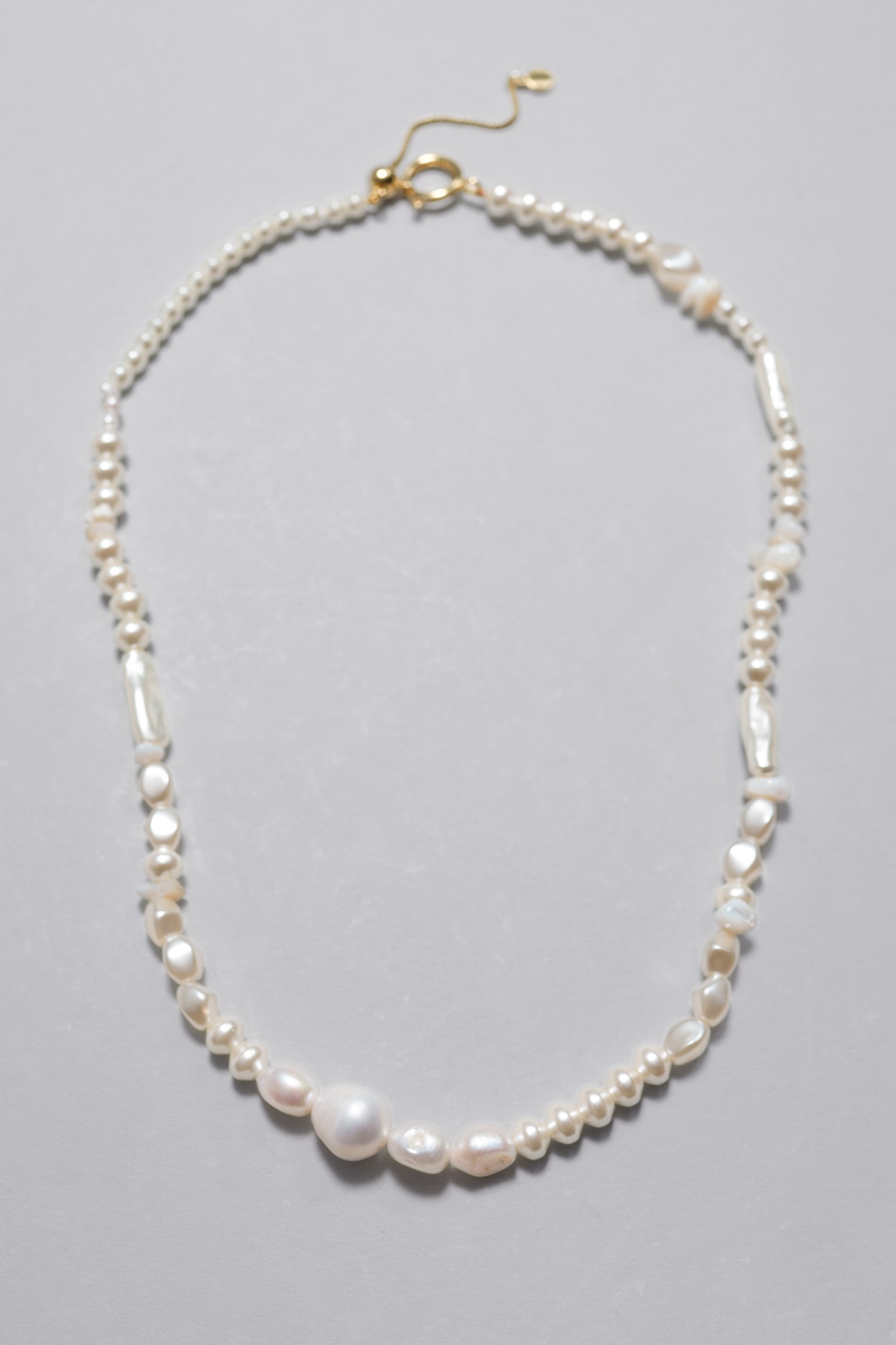 Mixed Pearl Necklace - Pearl - 1