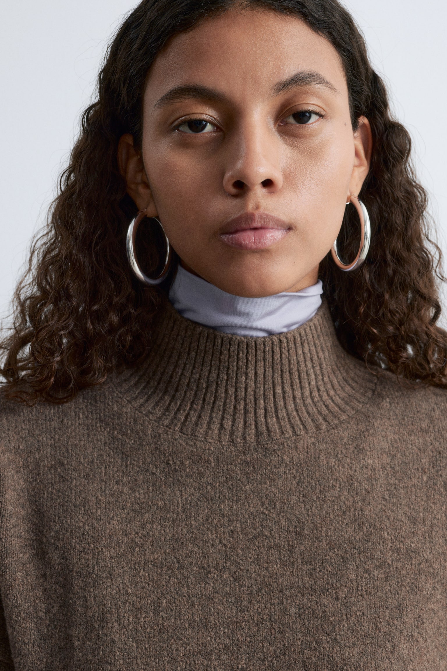 Rollkragenpullover - Dunkles Graubraun/Weinrot/Leuchtendes Rot/Leuchtendes Blau/Dunkelbeige/Rosa/Schwarz - 3