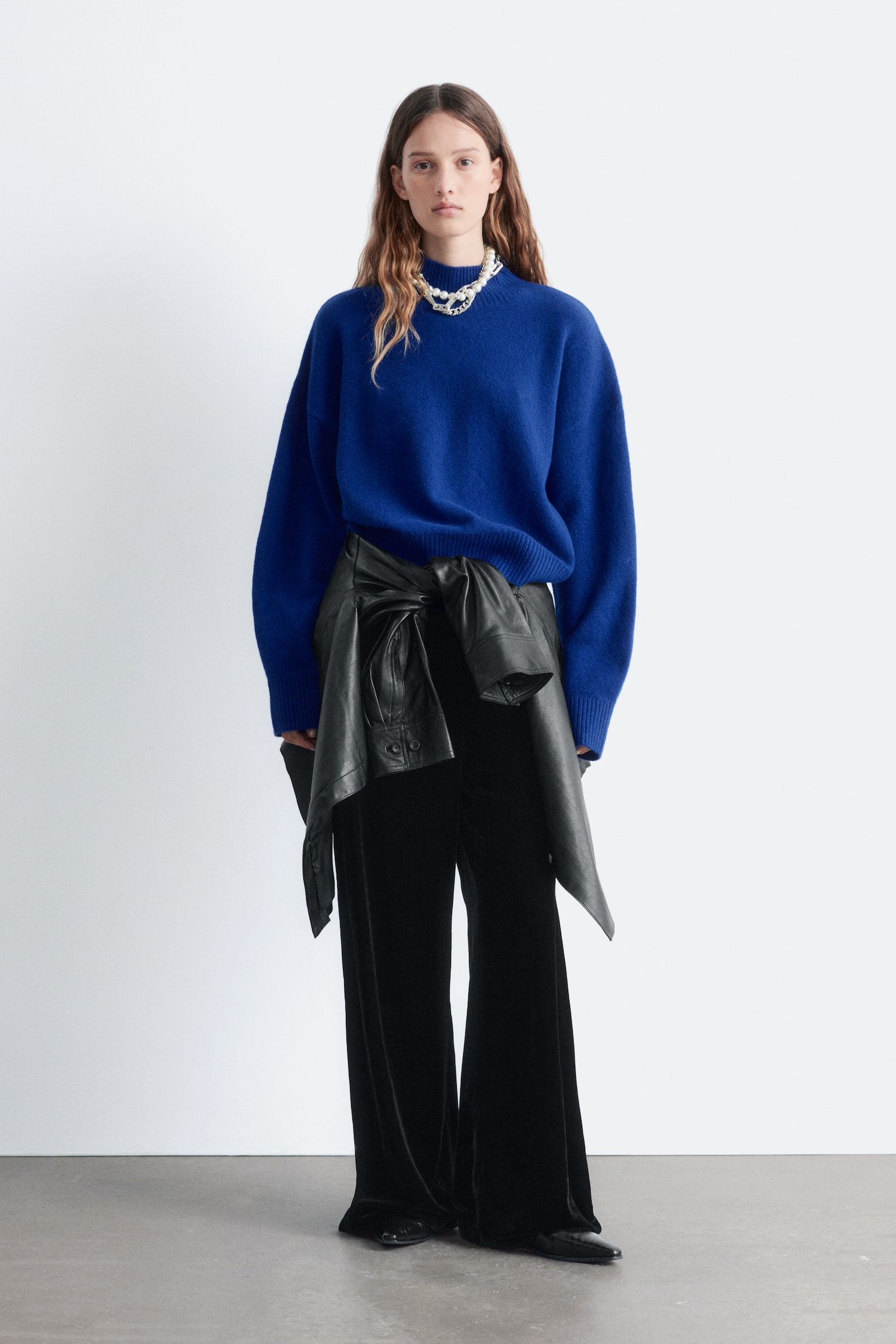 Genser med halv hals - Knallblå/Mørk mole/Rosa/Knallrød/Mørk beige - 5