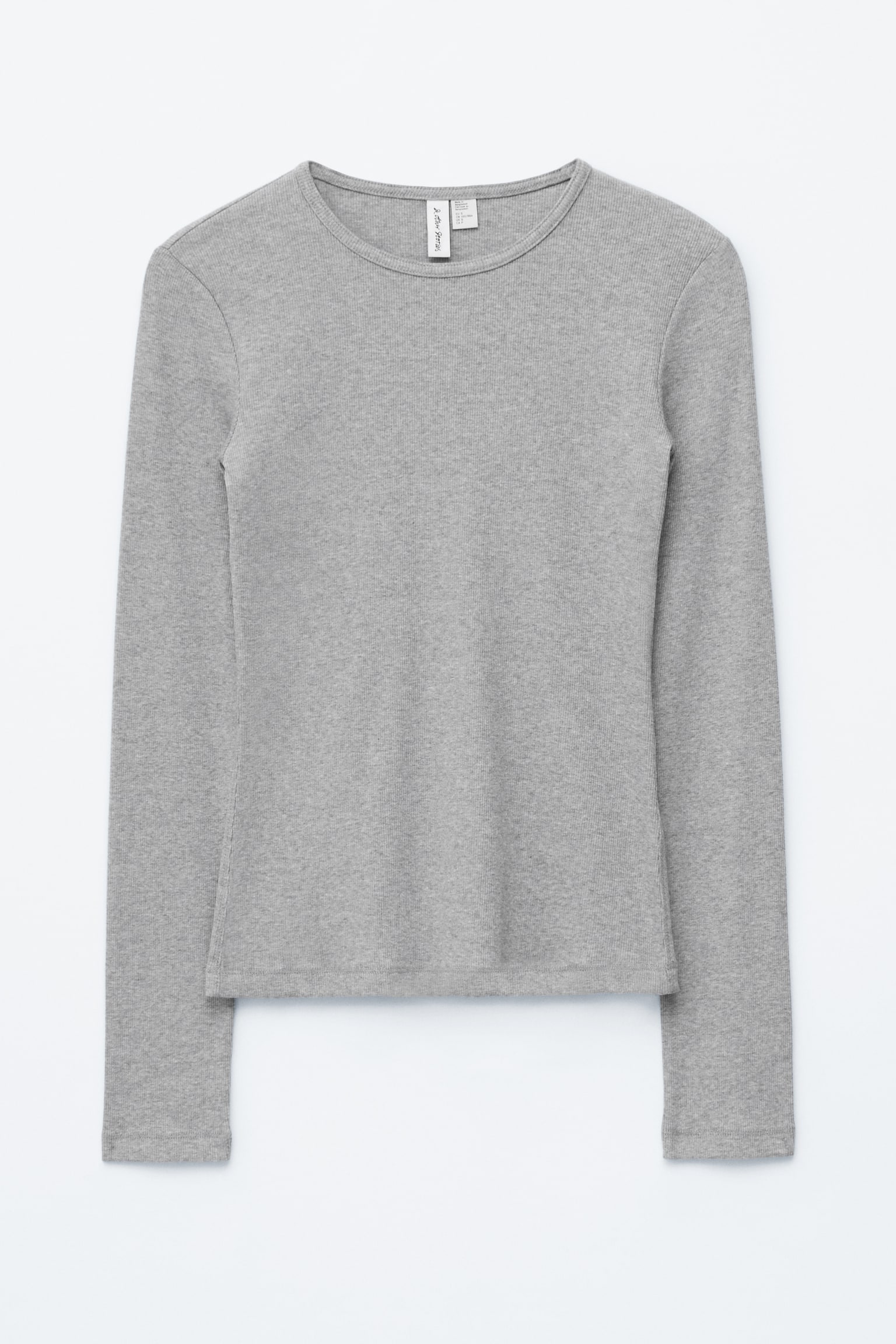 Haut côtelé à manches longues - Gris clair/Marron foncé/Rayures beiges/noires/Black/Blanc/Rayures brunes et blanches/Vert foncé - 2