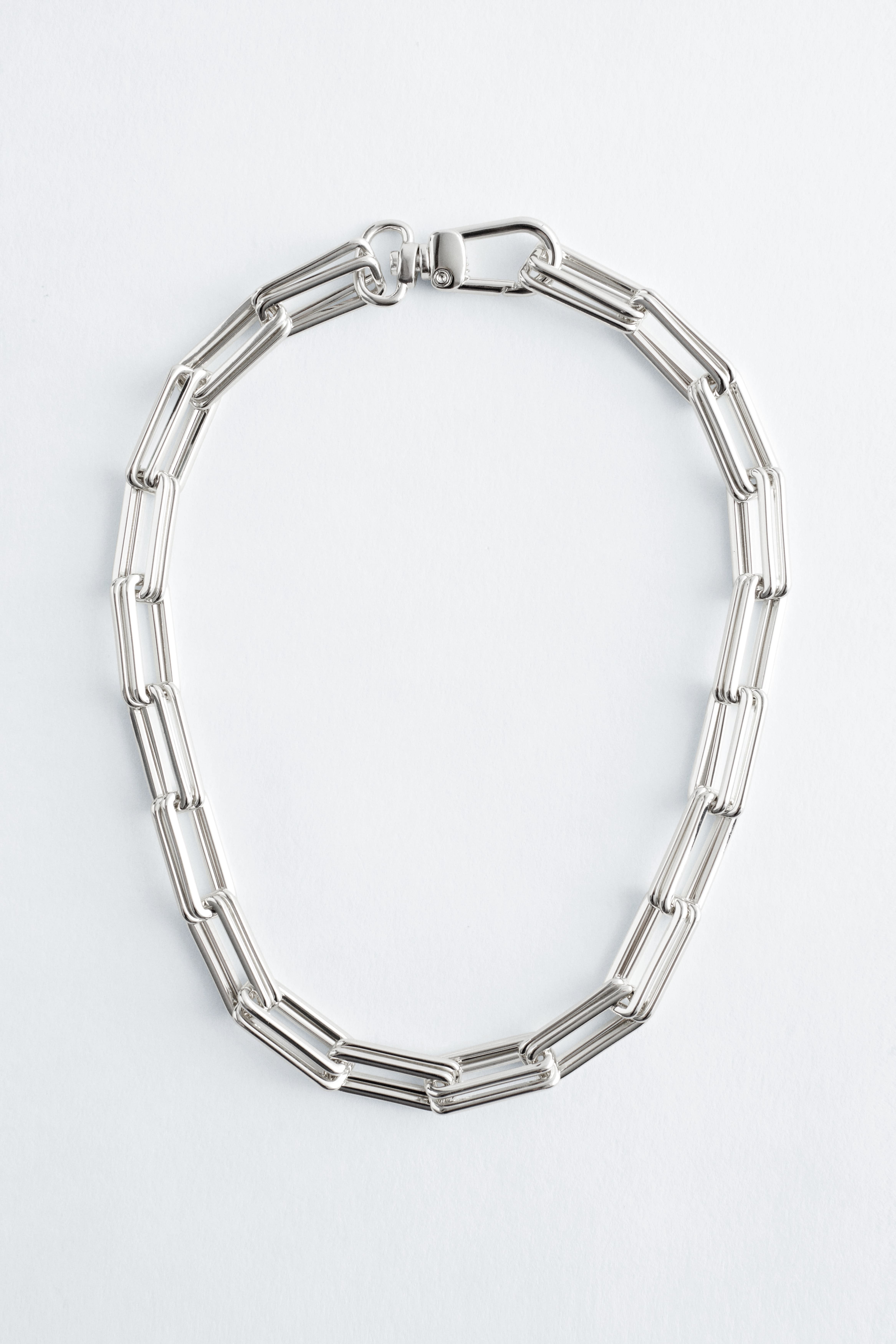 Grobgliedrige Halskette - Silber