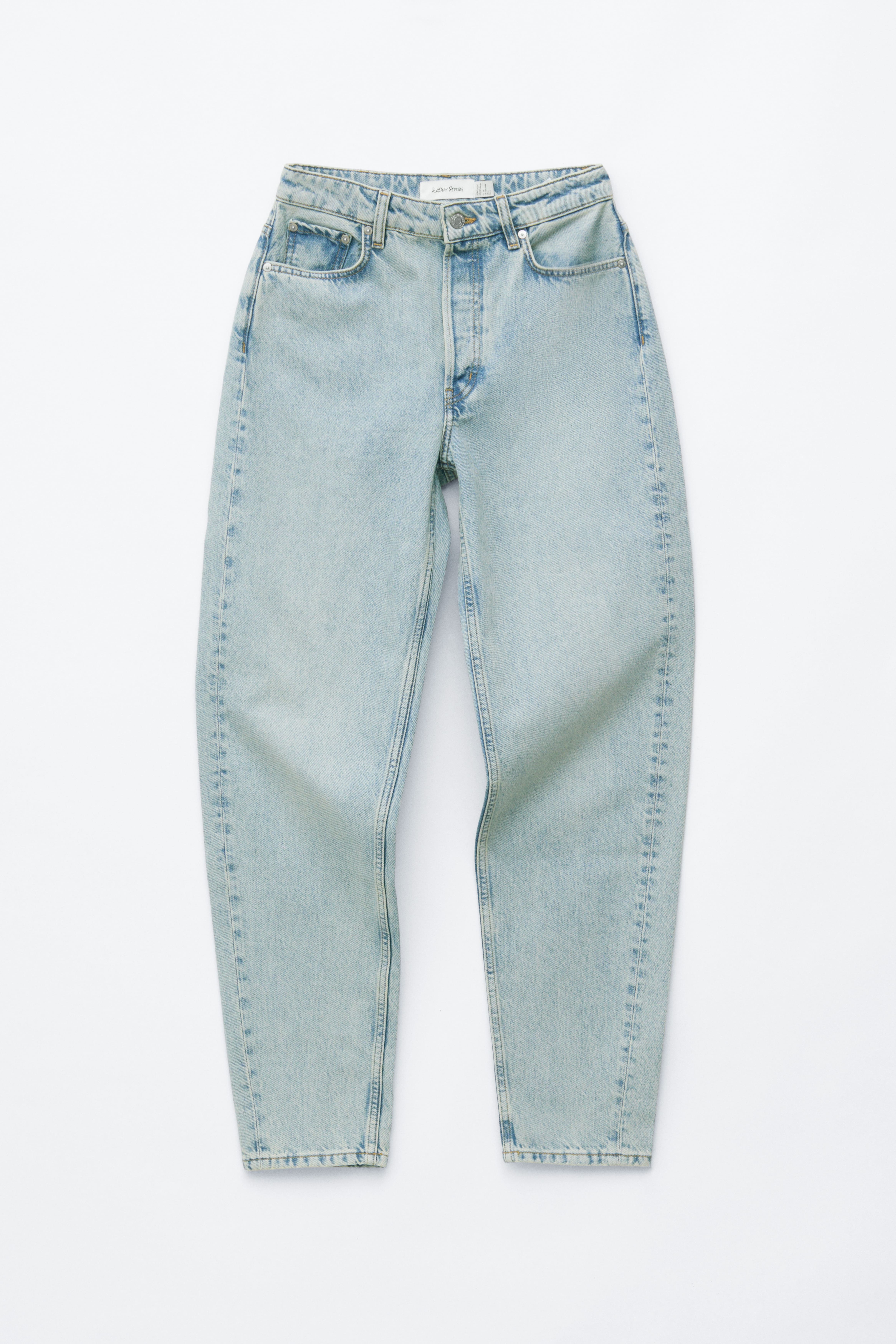 Straight-Leg Jeans - Light Blue/Bright Red