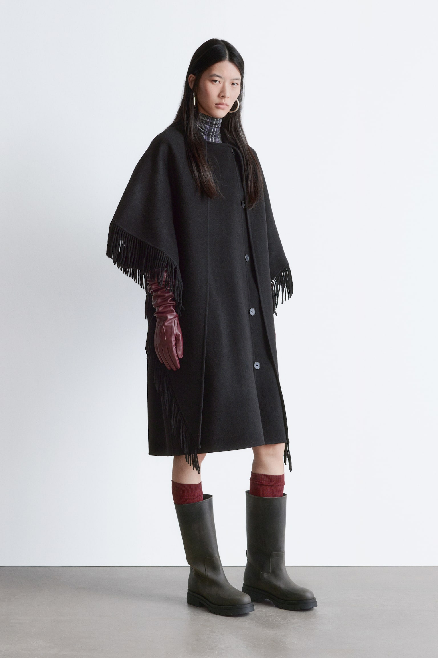 Stivali con gambale ampio - Marrone scuro/Cognac - 6