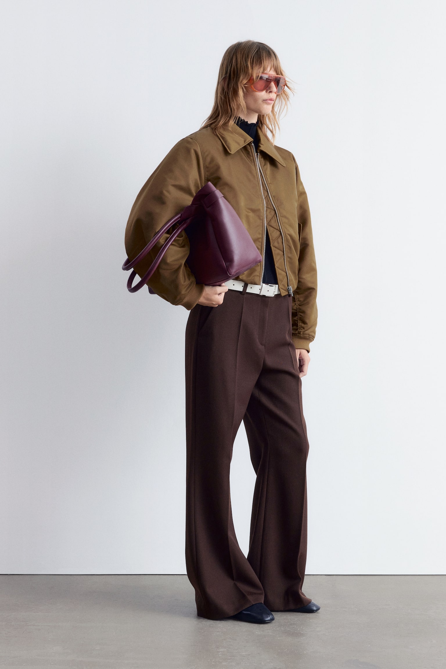 Cropped bomberjack - Kakibruin - 6