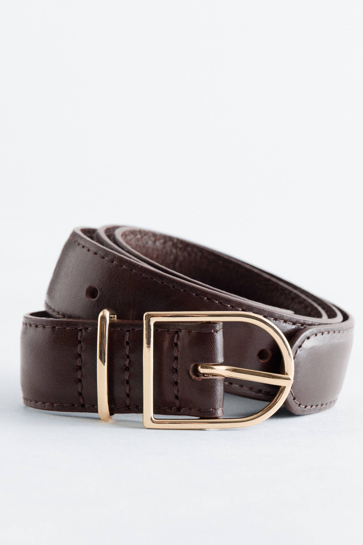 Kožený pásek - Dark Brown/Černá/Mole - 3