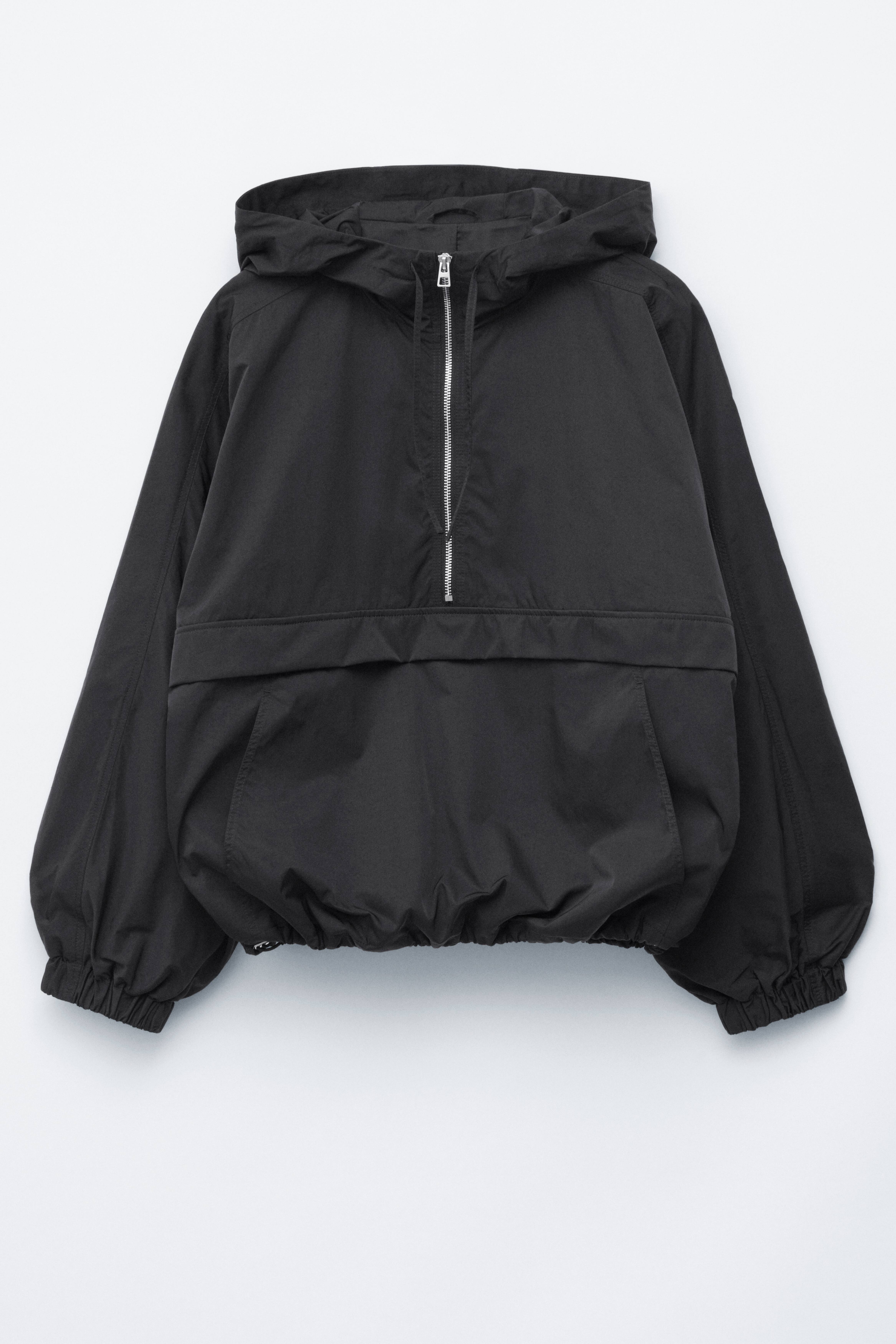 Anorak mit Kapuze - Schwarz