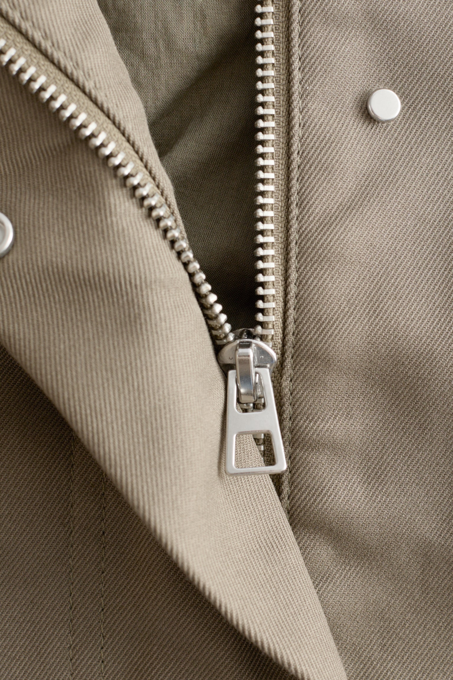 Oversized utility jack met trekkoord - Kakigroen/Mosterdgeel/Dark Brown - 3