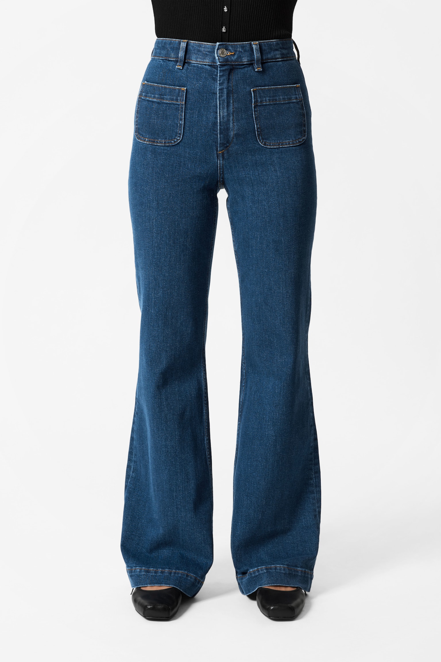 Flared Jeans - New Blue/Mid Blue - 6