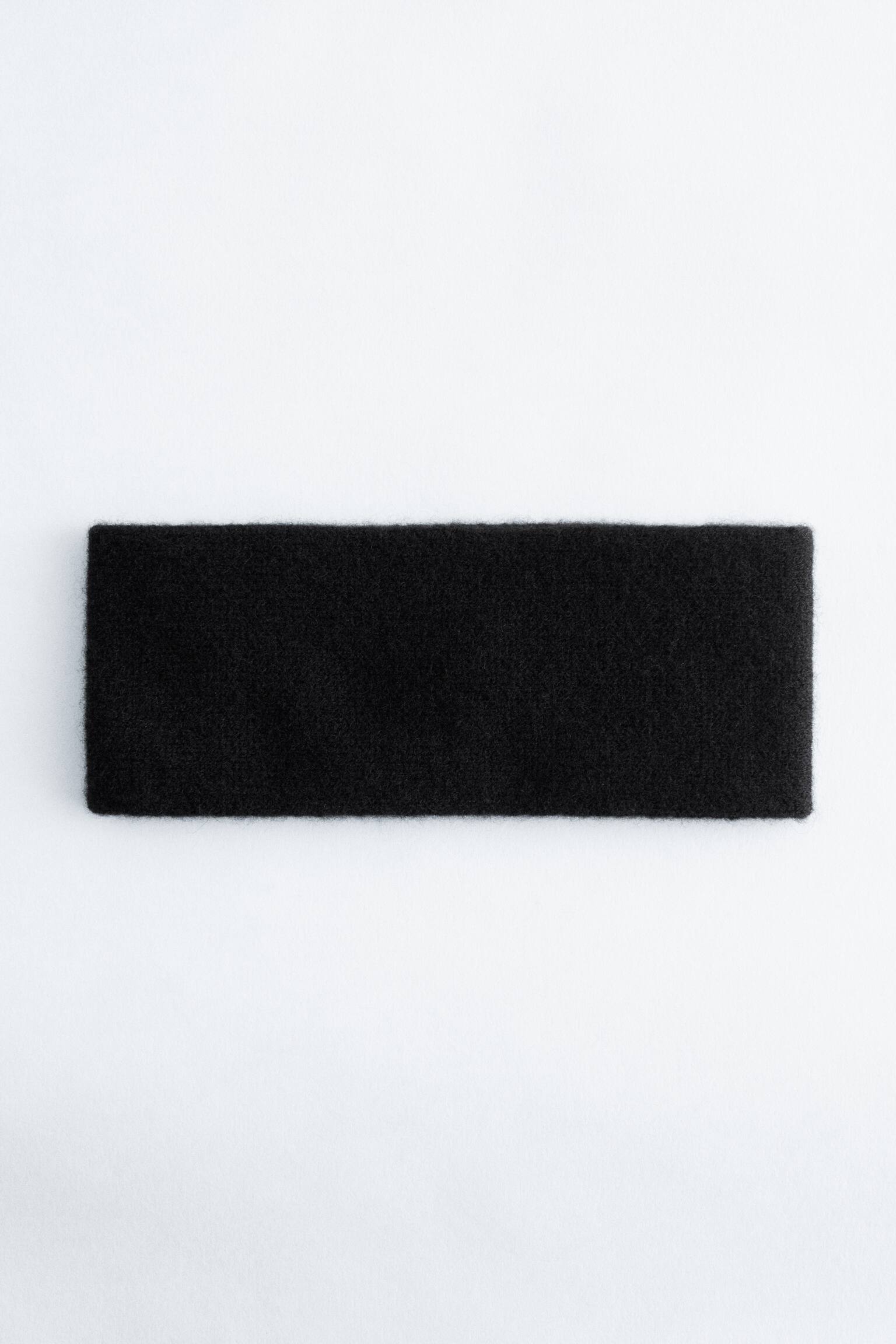 Cashmere Headband - Černá/Prašná bílá
