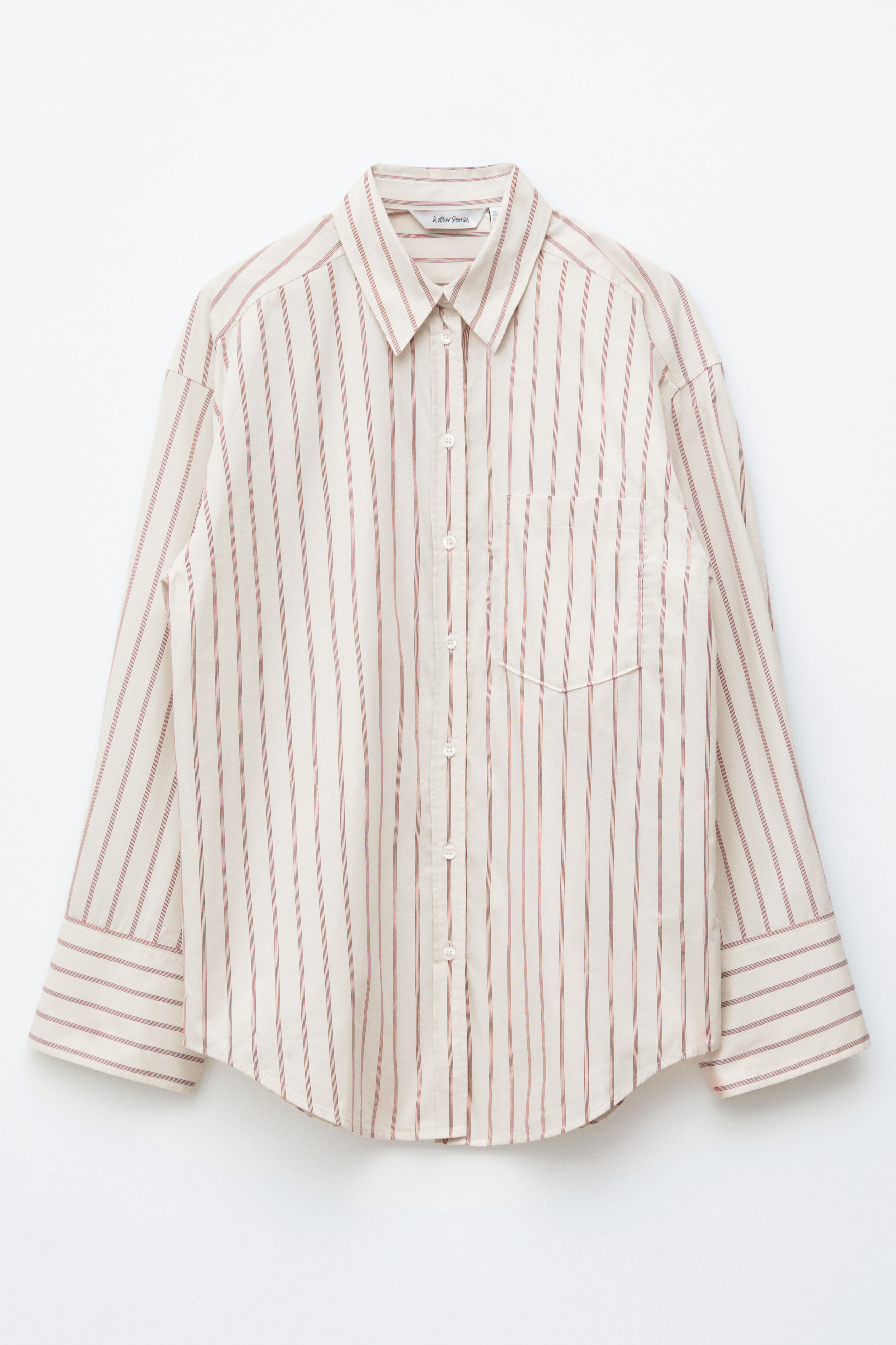 Camicia in cotone - Bianco/Righe/Brown/Blue Stripes/Pink/Red Stripes/Beige scuro