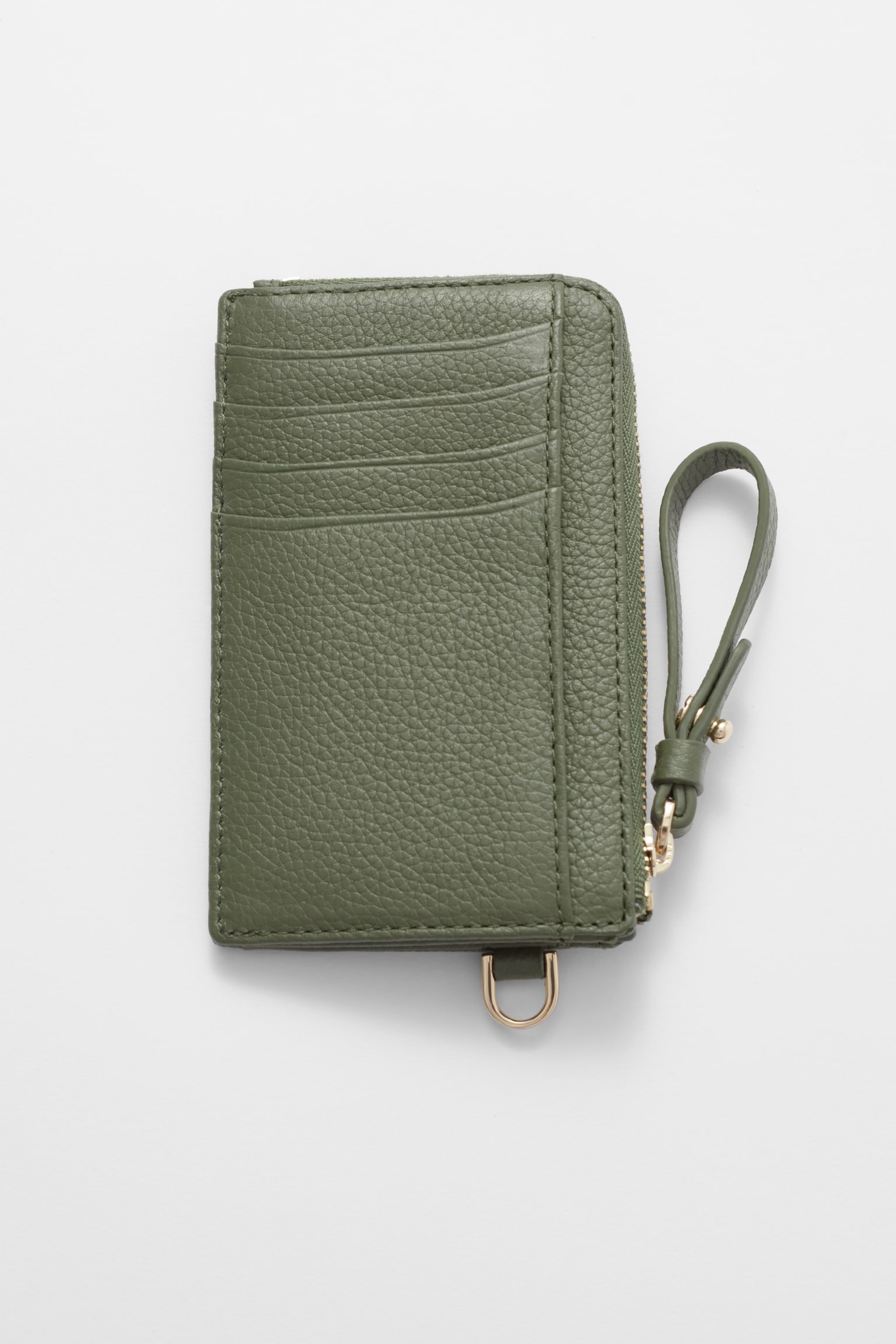 Classic Leather Wallet - Khaki green/Red/Black/Black - 2