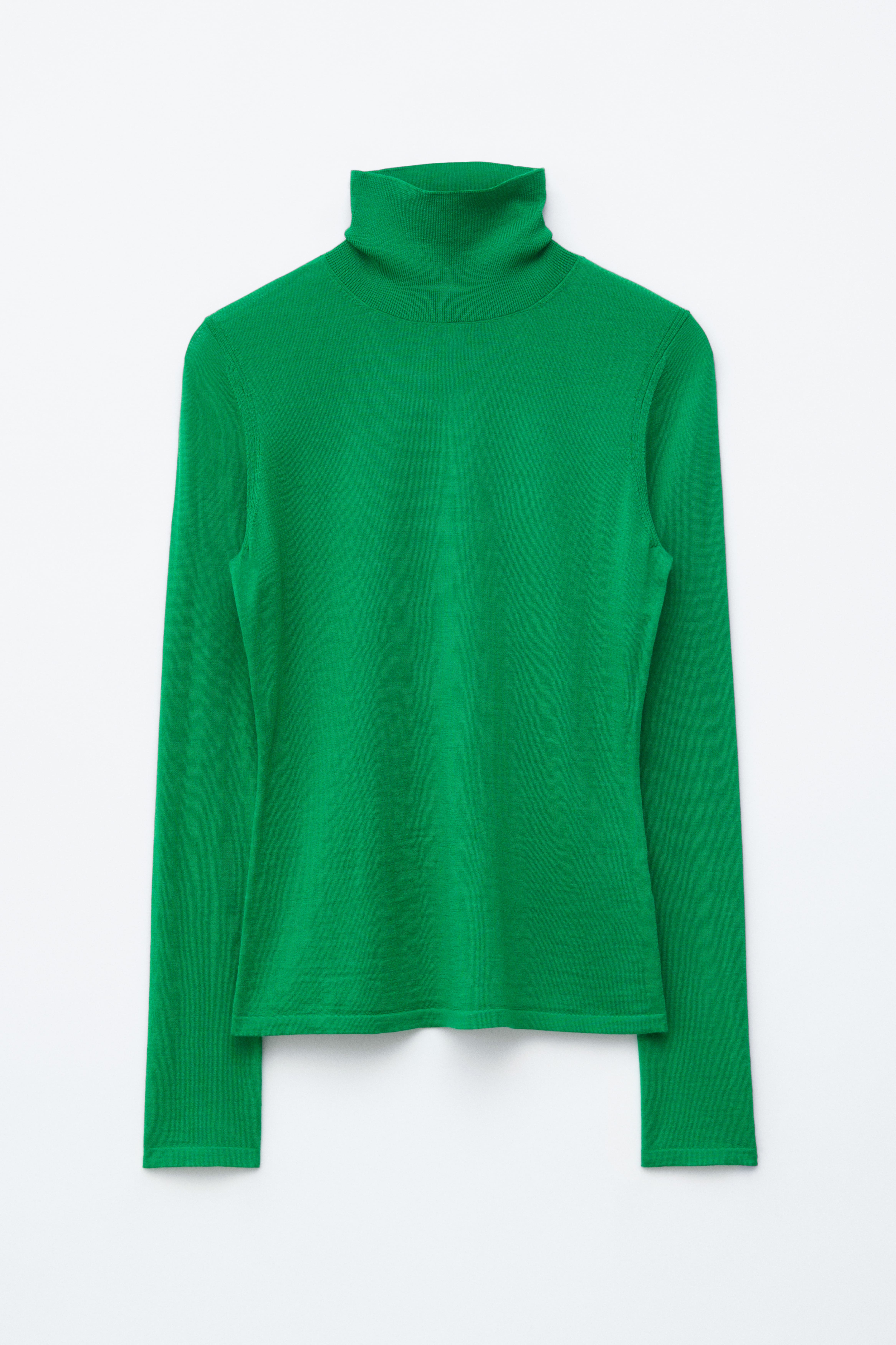 Koszulka polo z wełny merynosów - Zielony/Czerwony