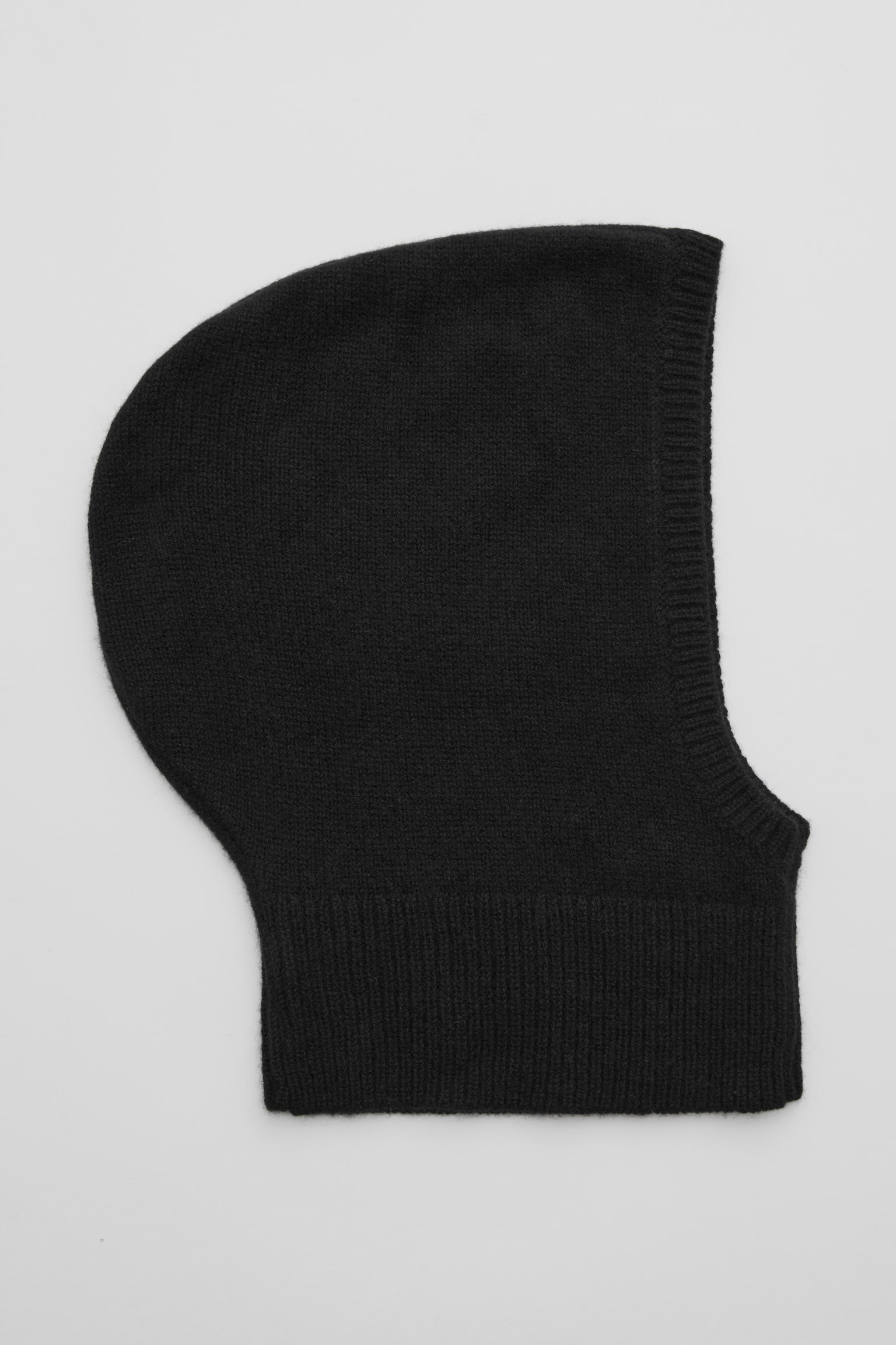 Fitted Cashmere Hood - Black/Mole - 2