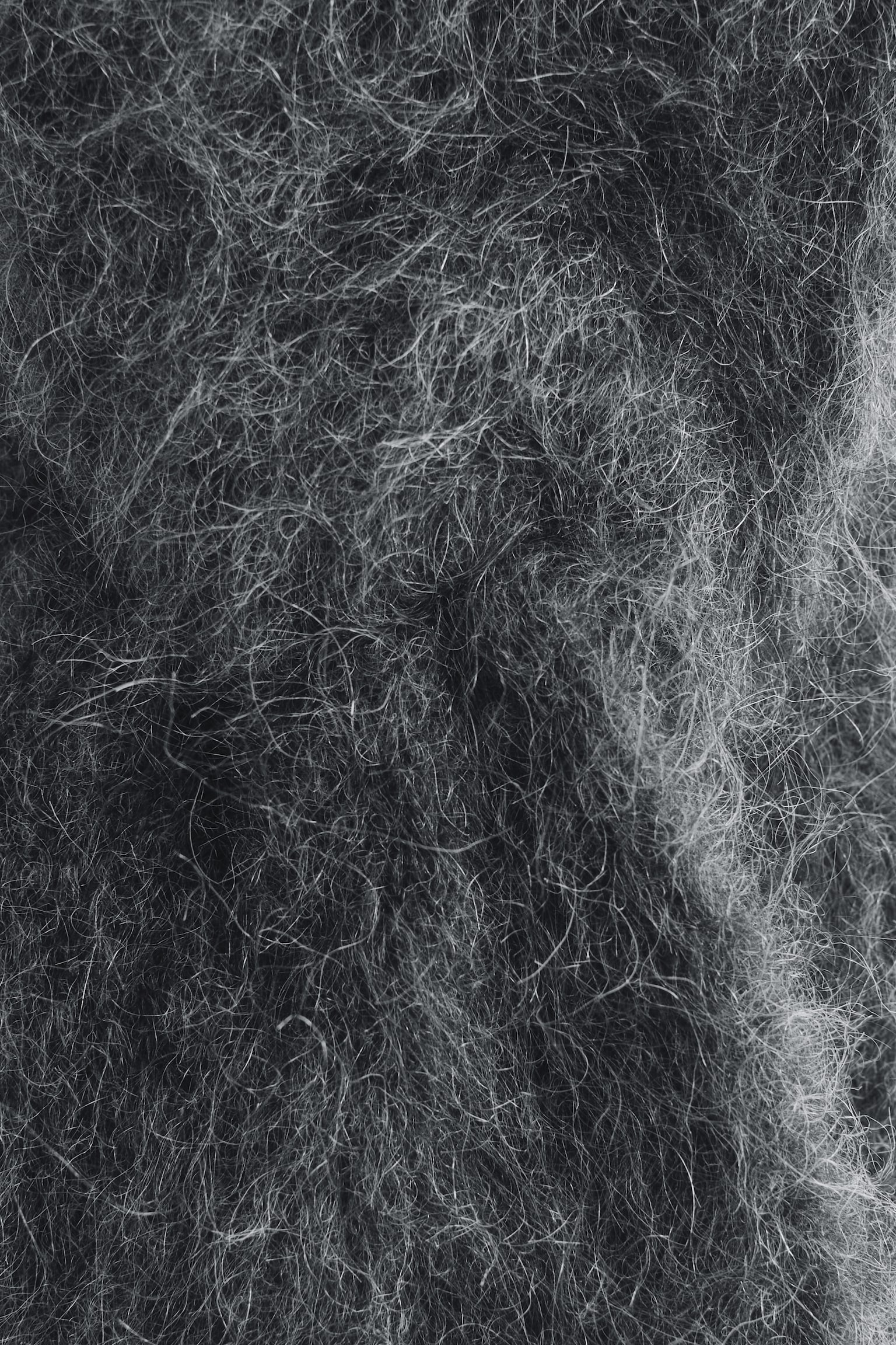 Stirnband aus Mohair-Mix mit Twist-Detail vorne - Dunkelgrau meliert/Hellgelb - 3