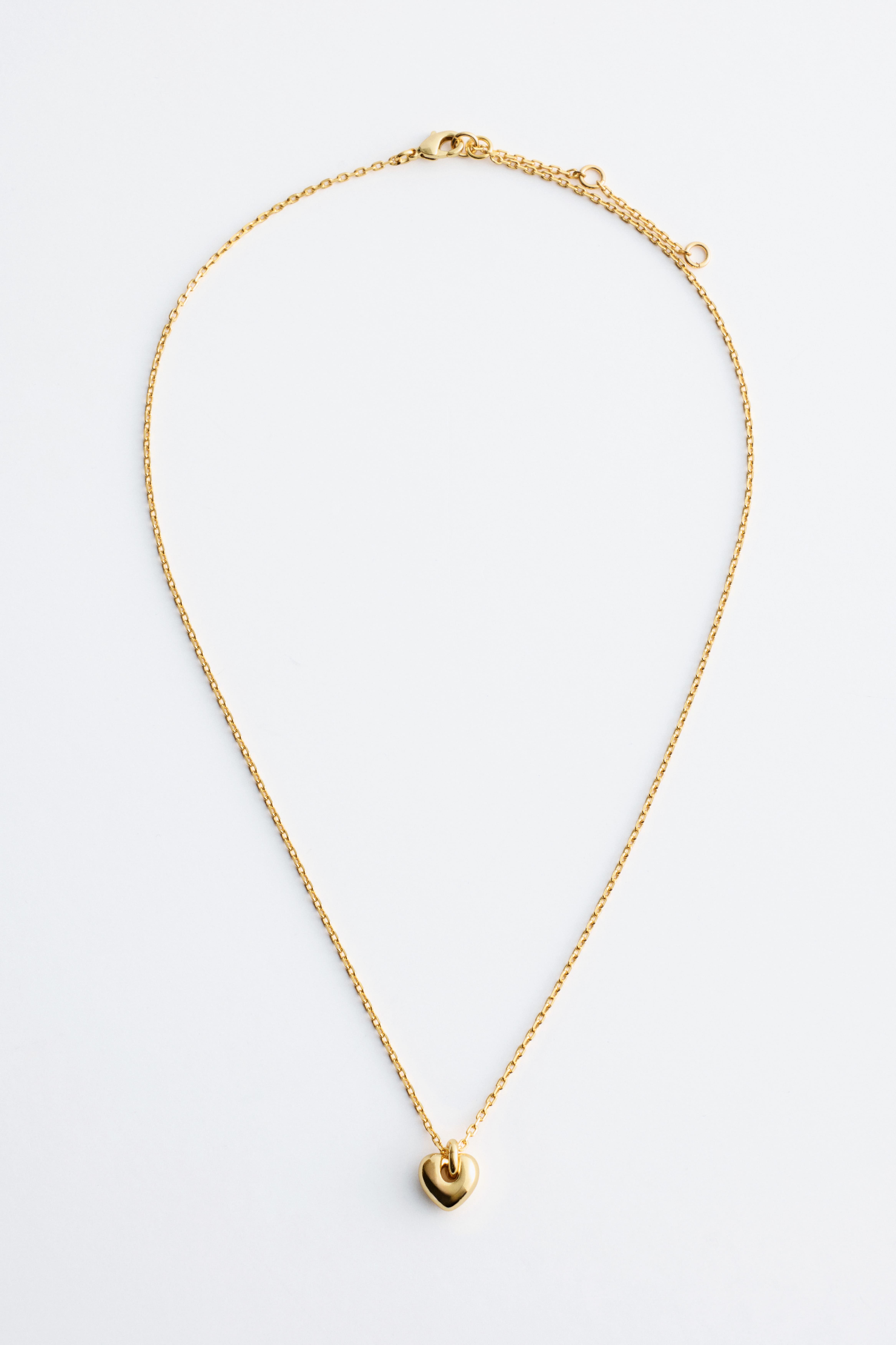 Halskette mit Herzanhänger - Gold/Silber