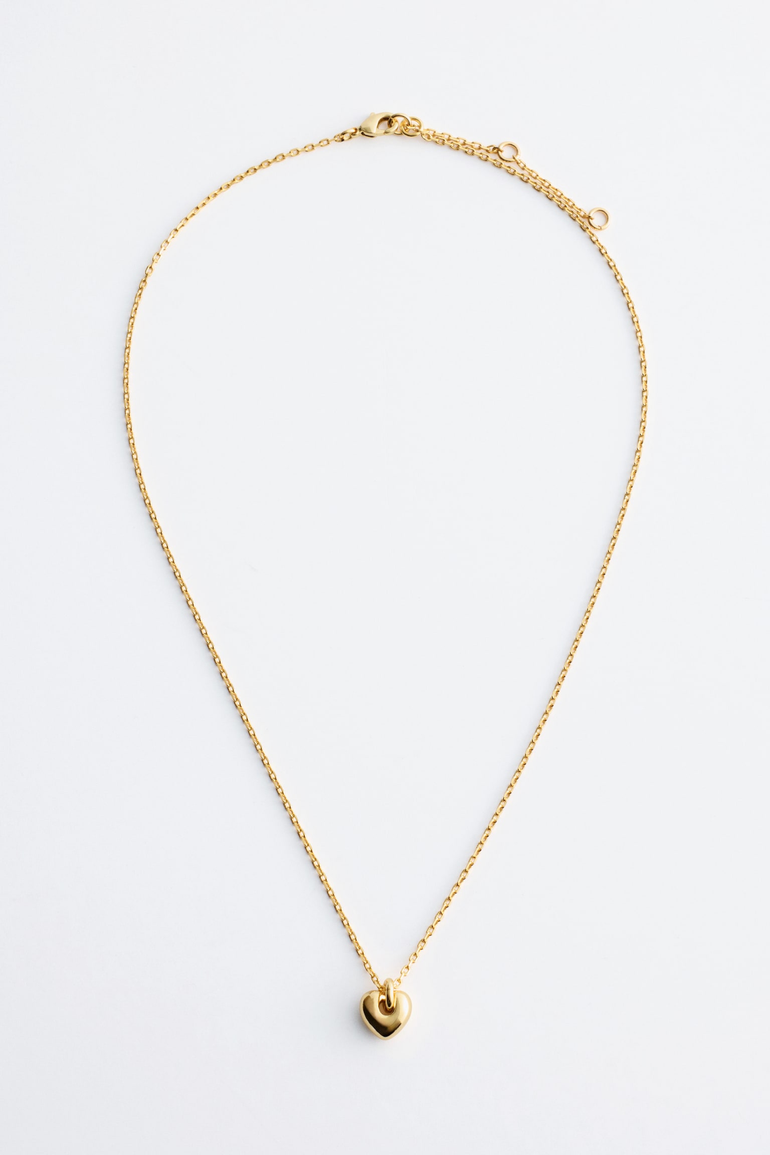 Collana con ciondolo a cuore - Oro/Argento - 2