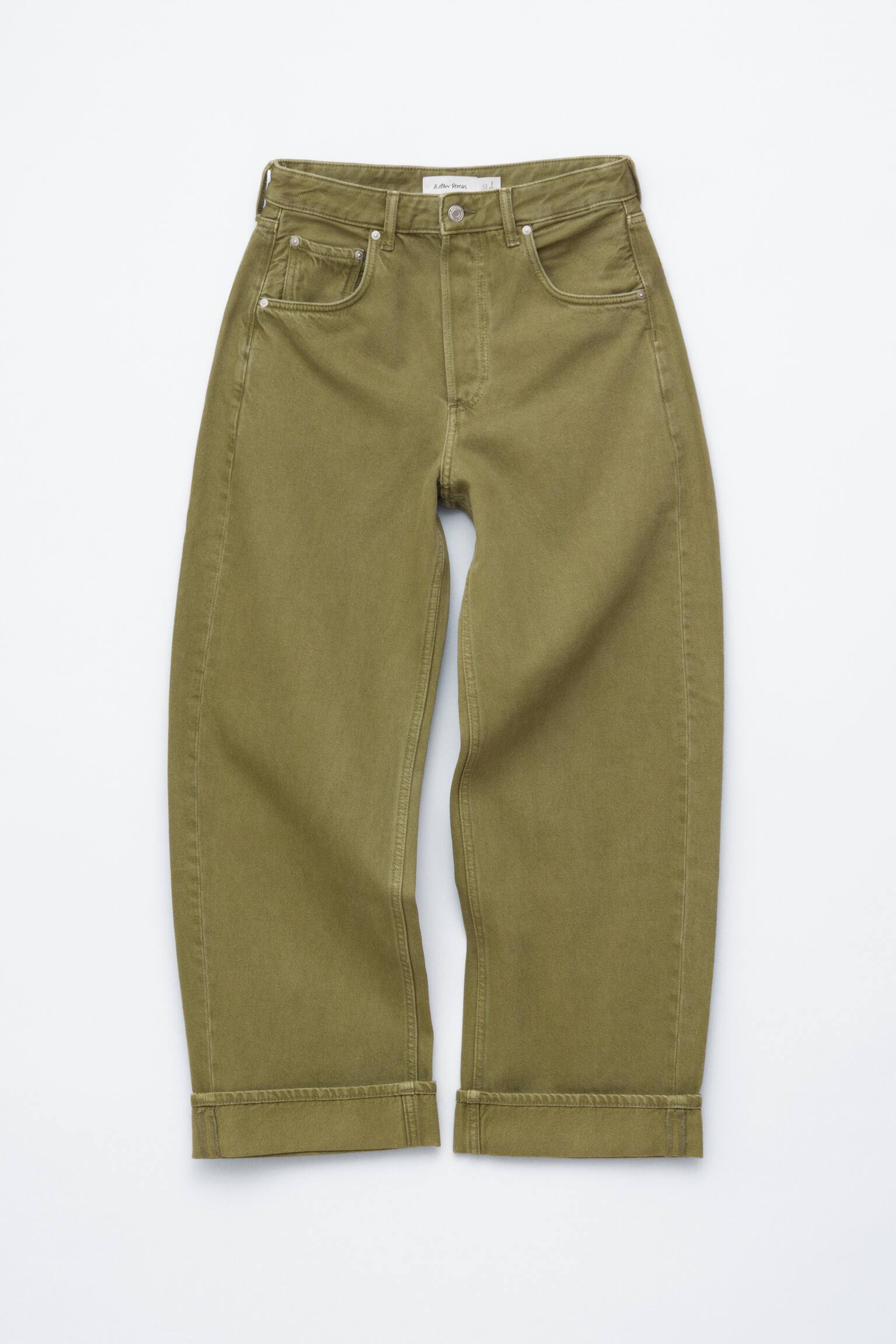 Jeans med tøndeformede ben - Kakigrøn/Lys kaki/Mørkeblå/Hvid/Lyseblå/Rustbrun/Mellemblå - 2