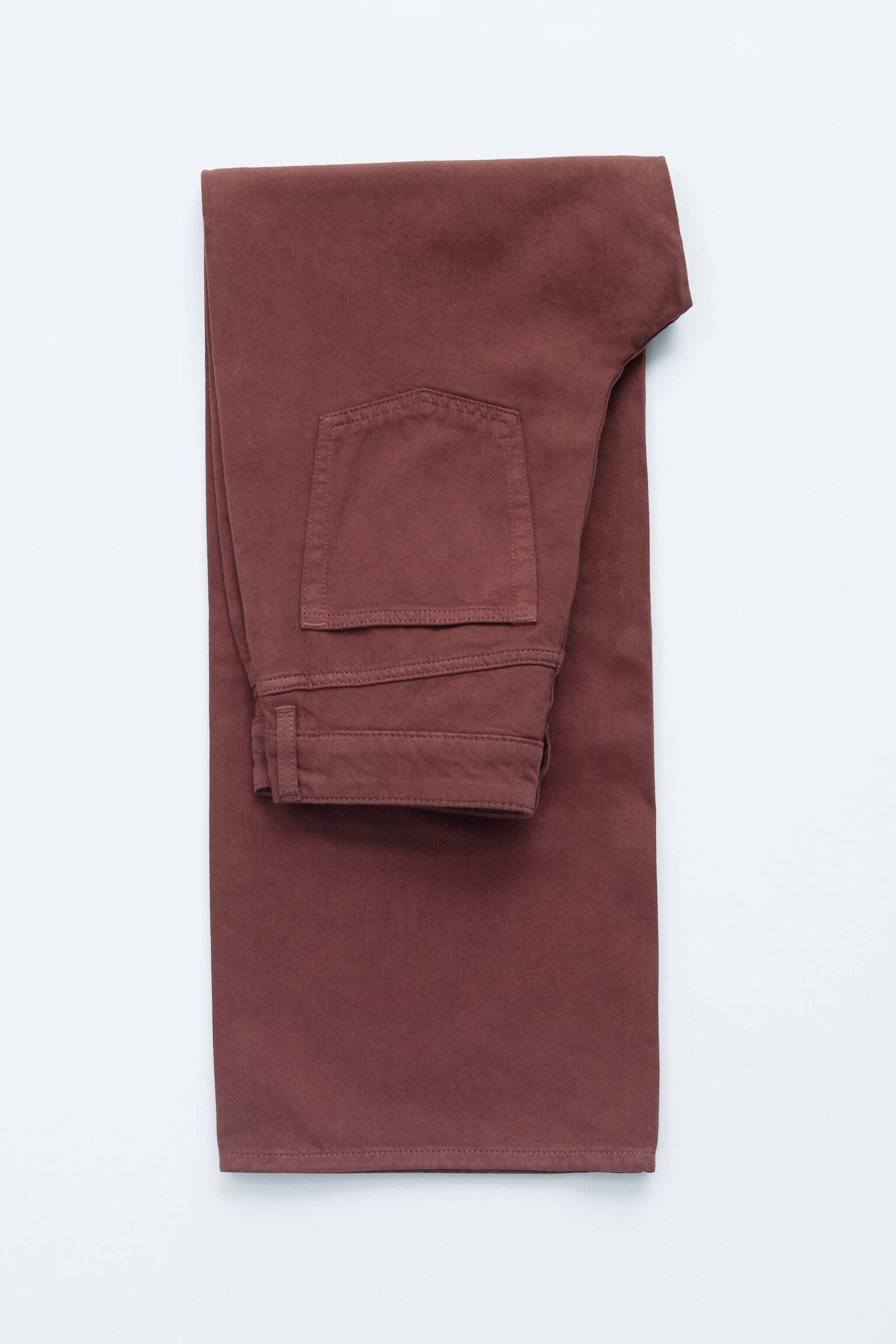 Jeans med vide ben - Rustbrun/Kakigrøn/Forvasket beige - 5