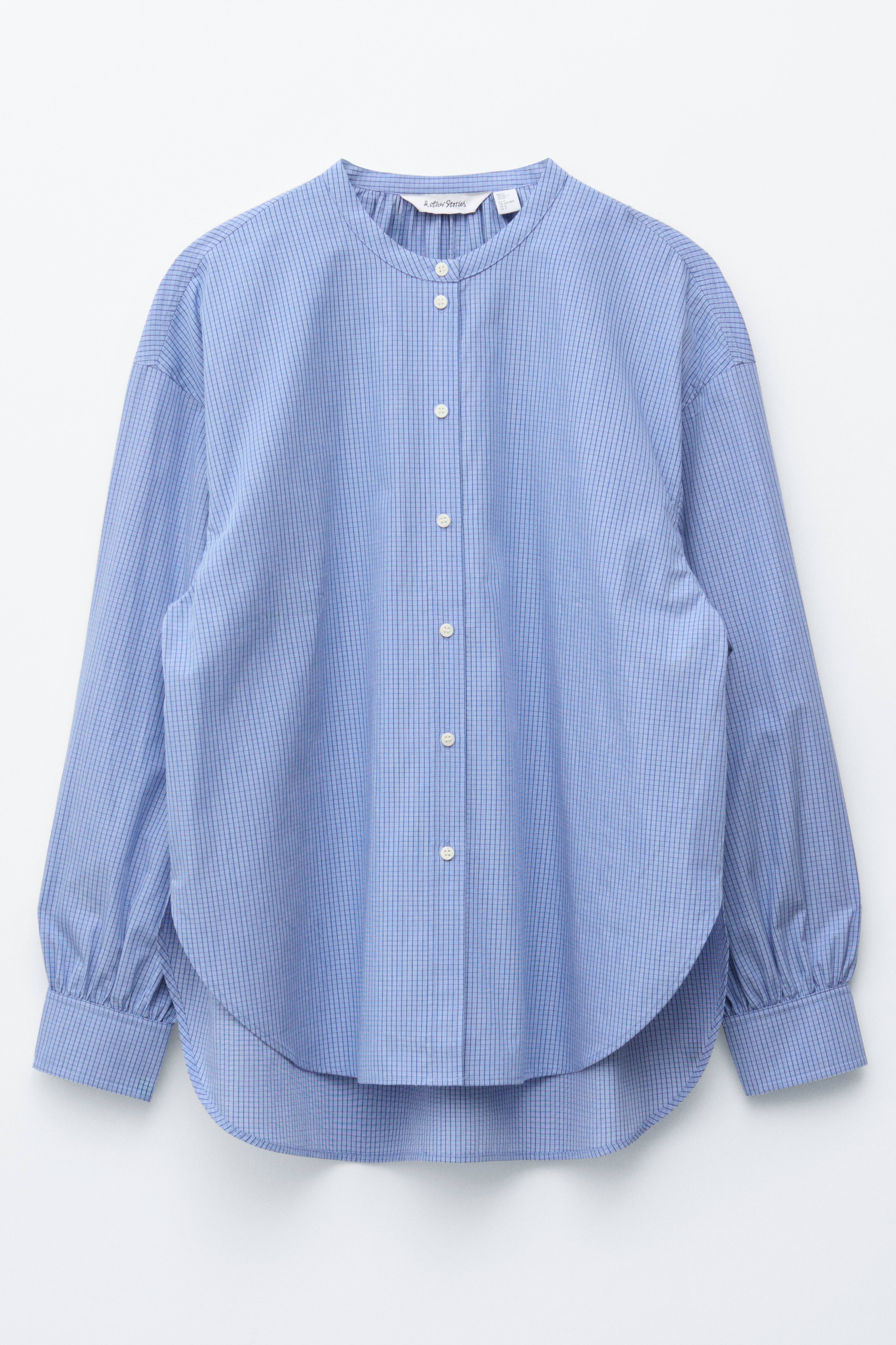 Chemise oversize en coton - Bleu/À carreaux/Rose clair/Noir/carreaux/Blanc