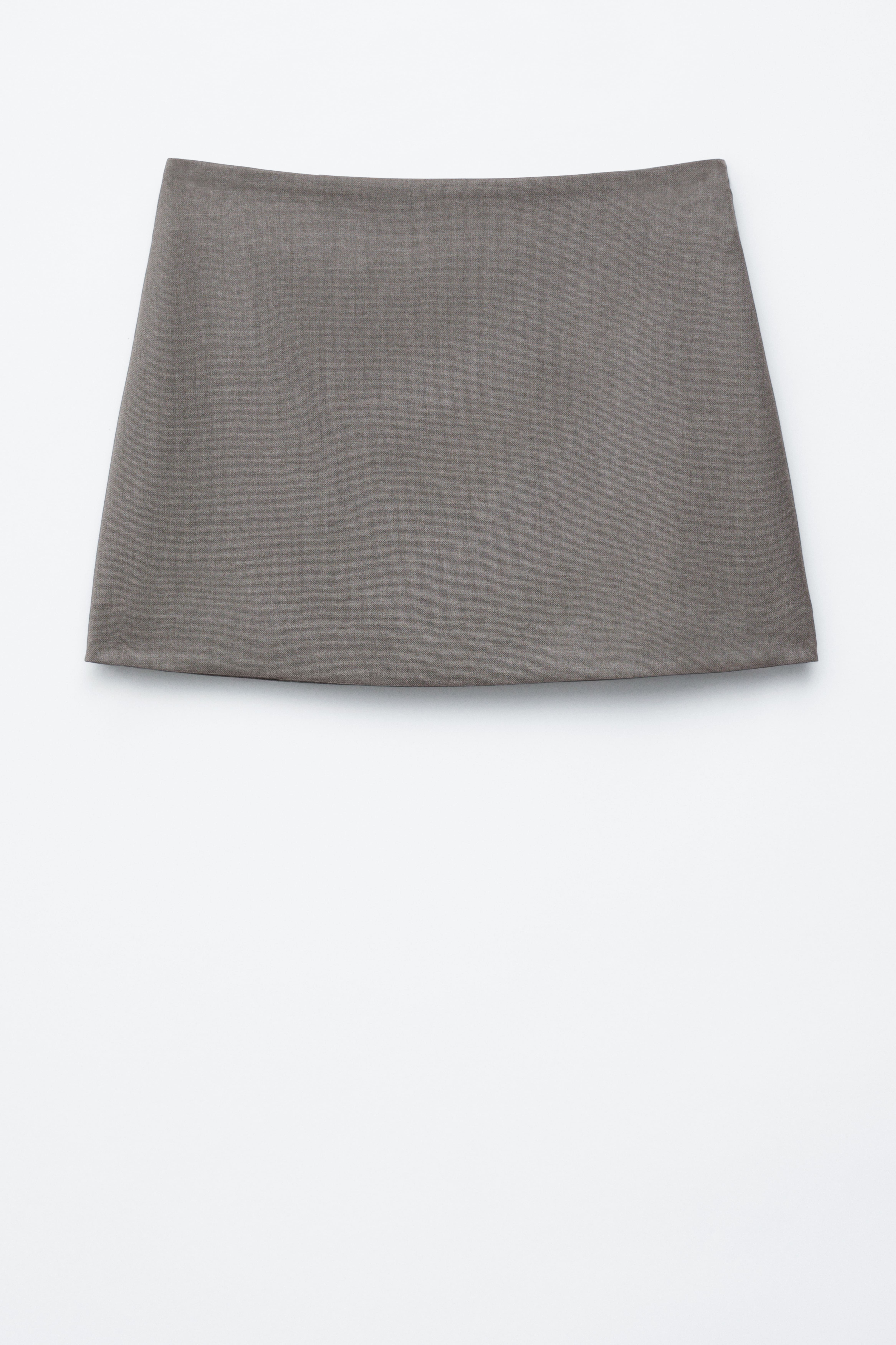 Áčková mini sukňa - Tmavosivá