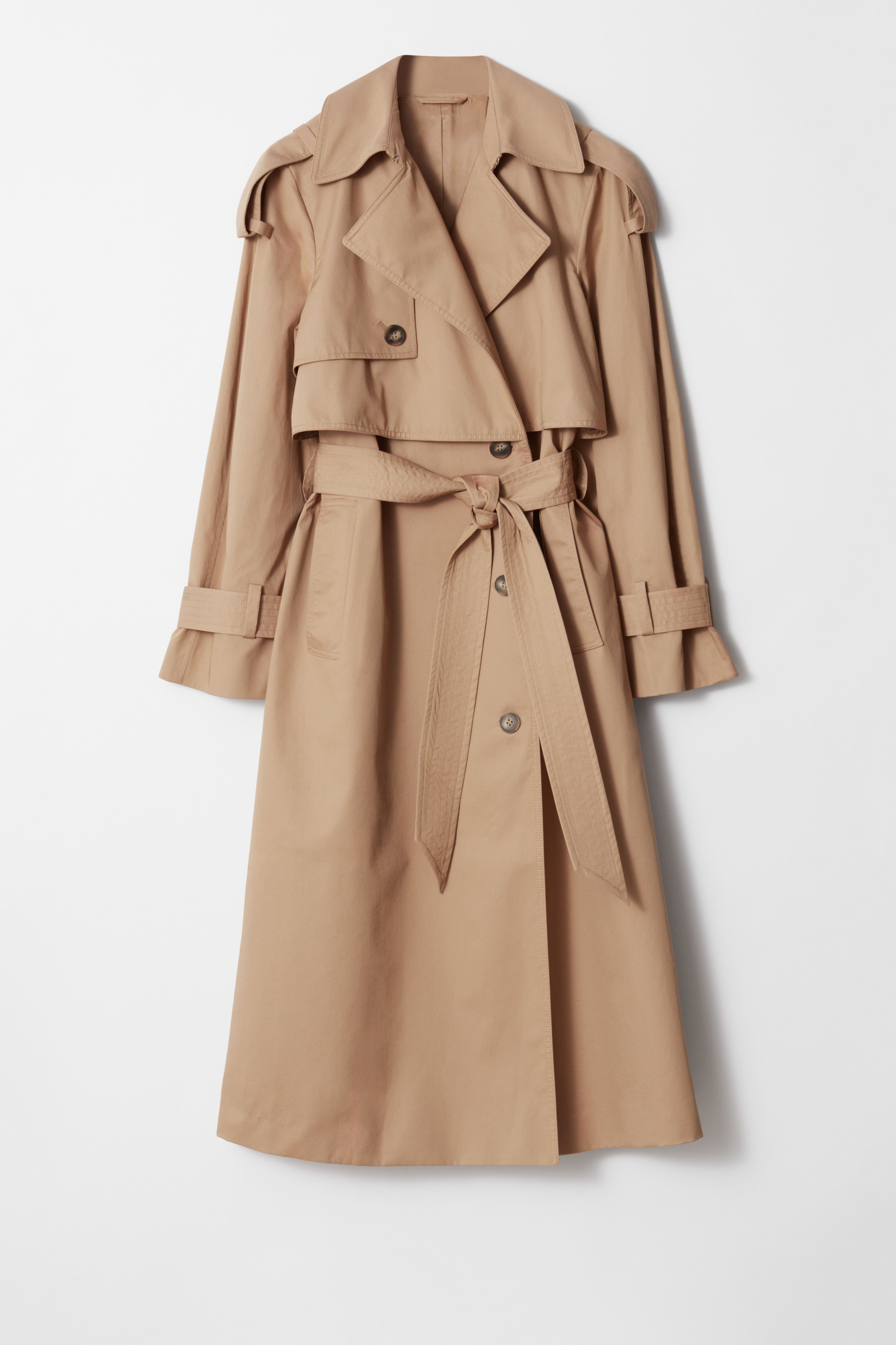 Trenchcoat mit Gürtel - Beige