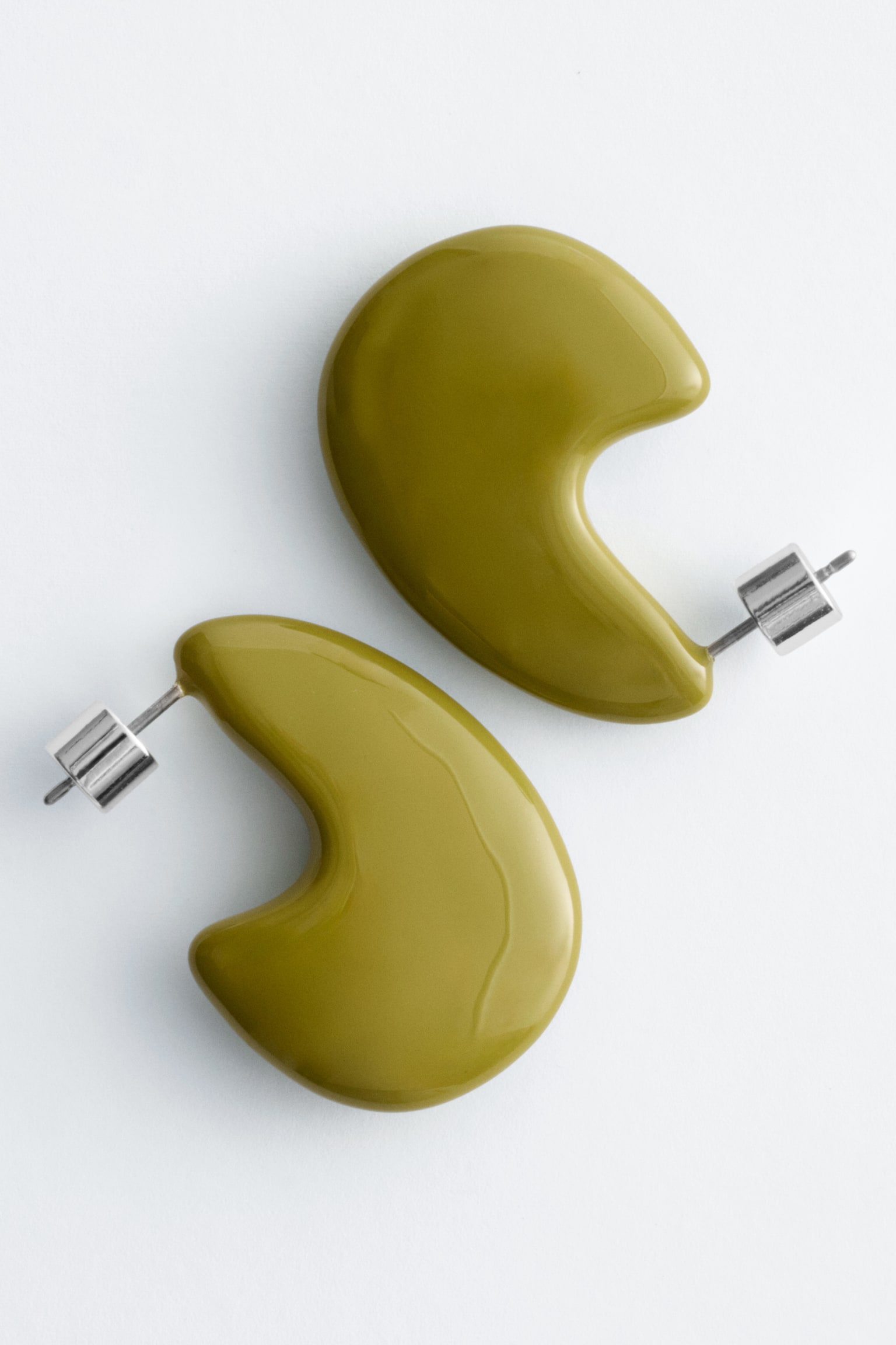 Masívne náušnice v tvare kvapky - Zelená/Čierna/Zlatá/Strieborná - 4