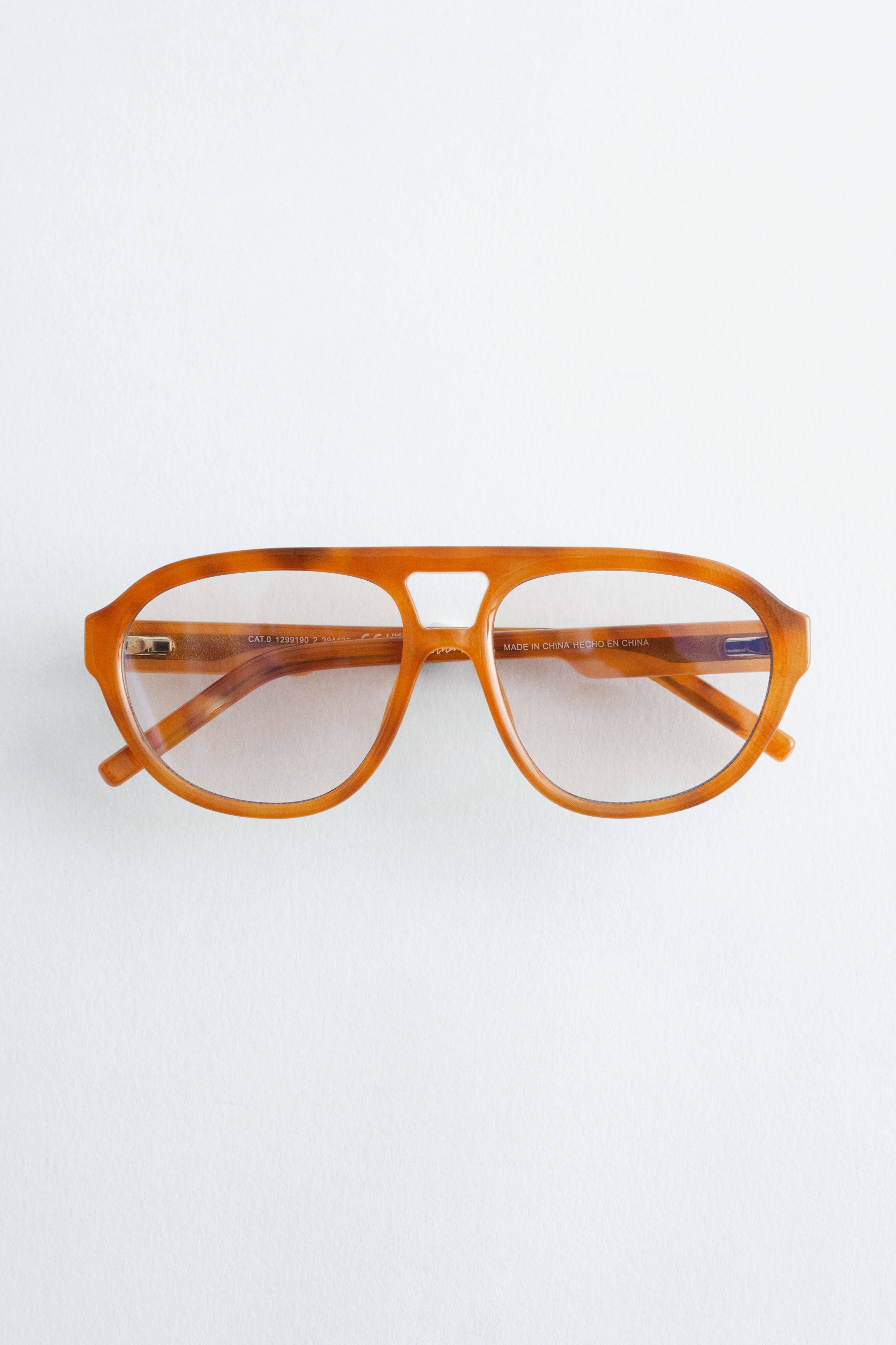 Pilotenzonnebril - Bruin/blauw licht glas