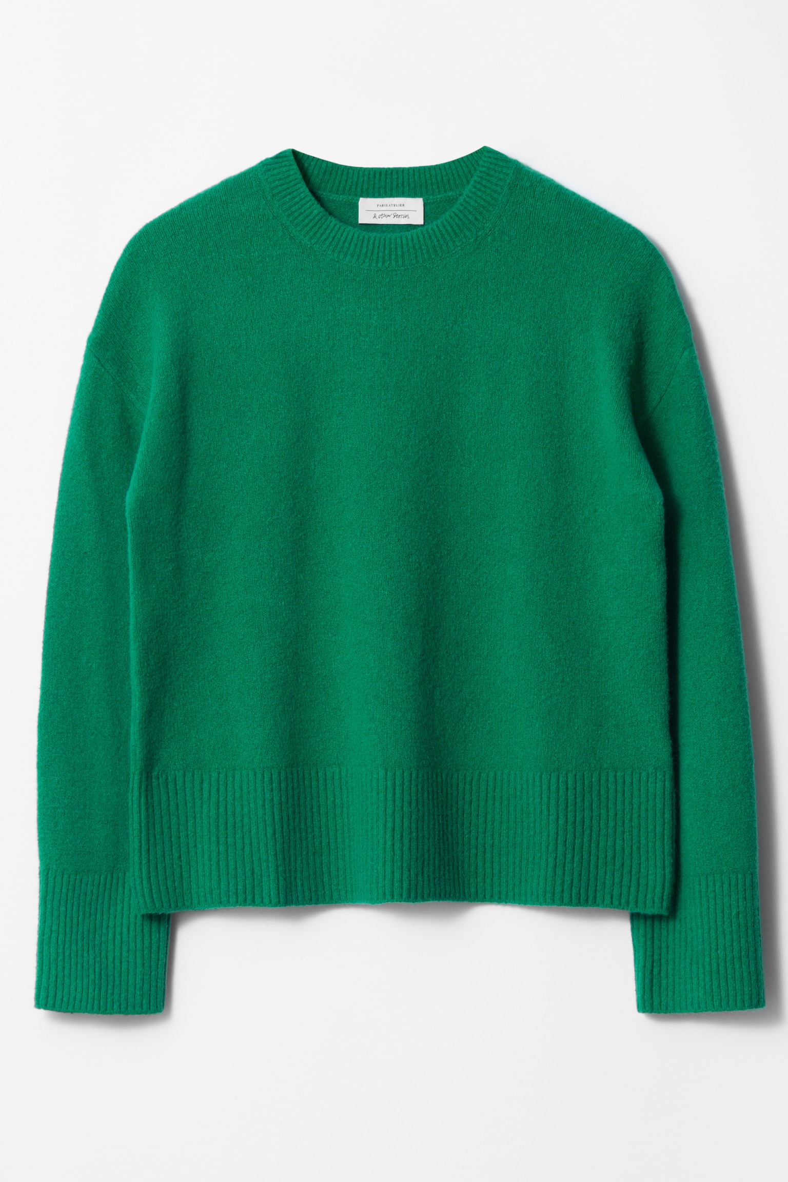 Relaxed Knit Jumper - Green/White/Red/Black/Pale Green/Khaki/Grey Melange/Navy/Bright Blue/Mole/Dark Green/Bright Pink/Mint - 2