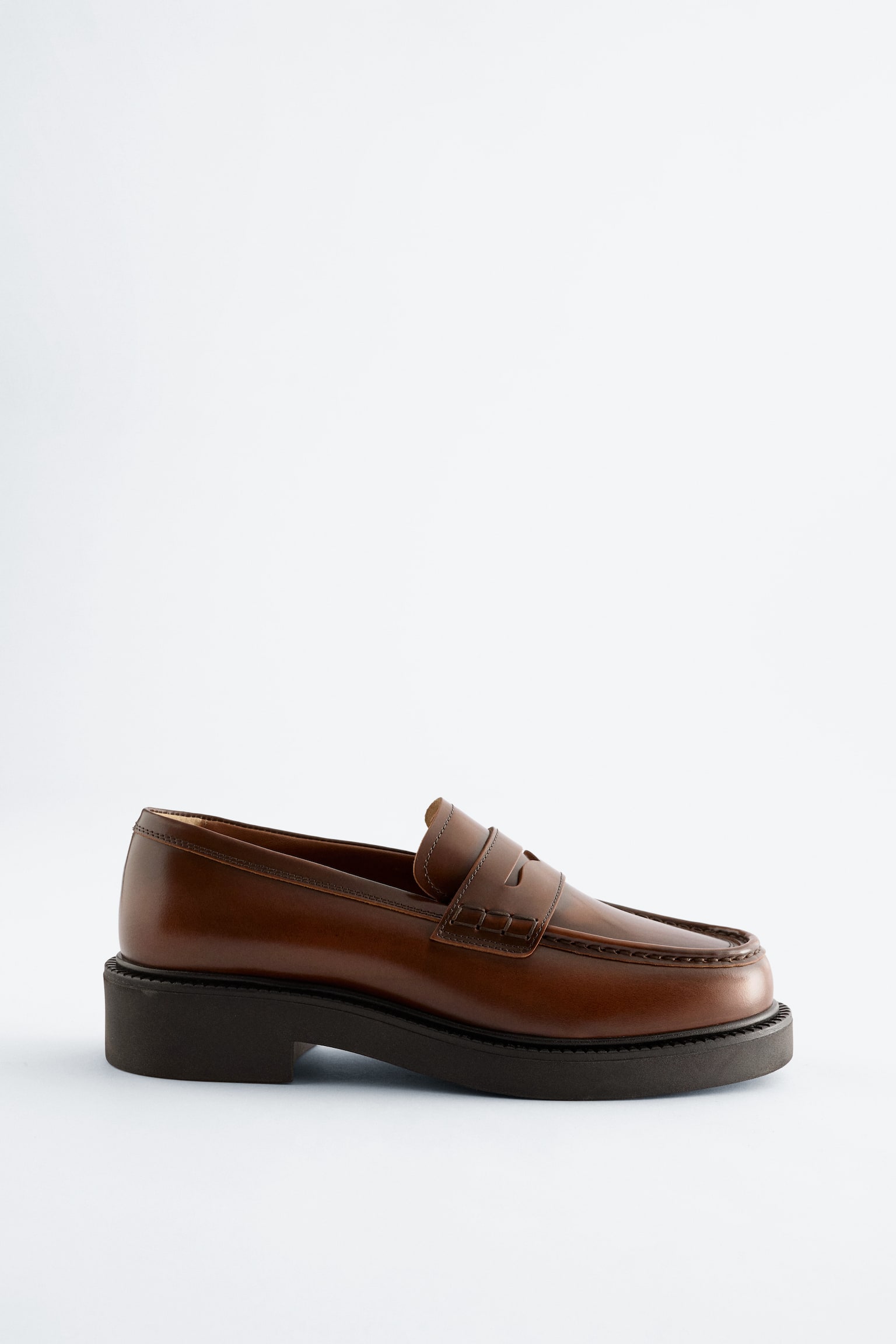 Markante Loafers aus Leder - Braun/Schwarz/Dunkelbraun - 2