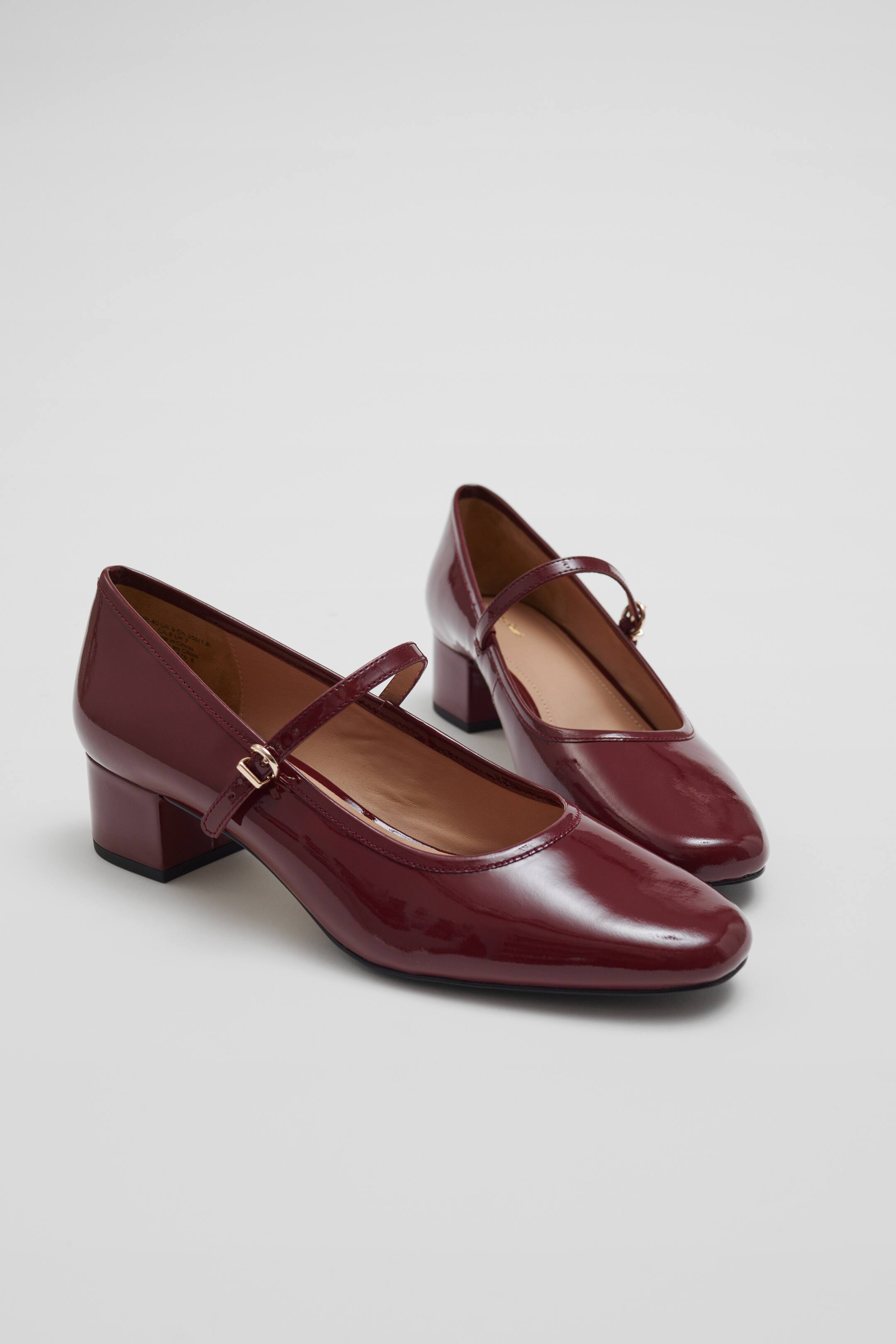 Mary Jane Pumps Low heel Burgundy Ladies H&M GB