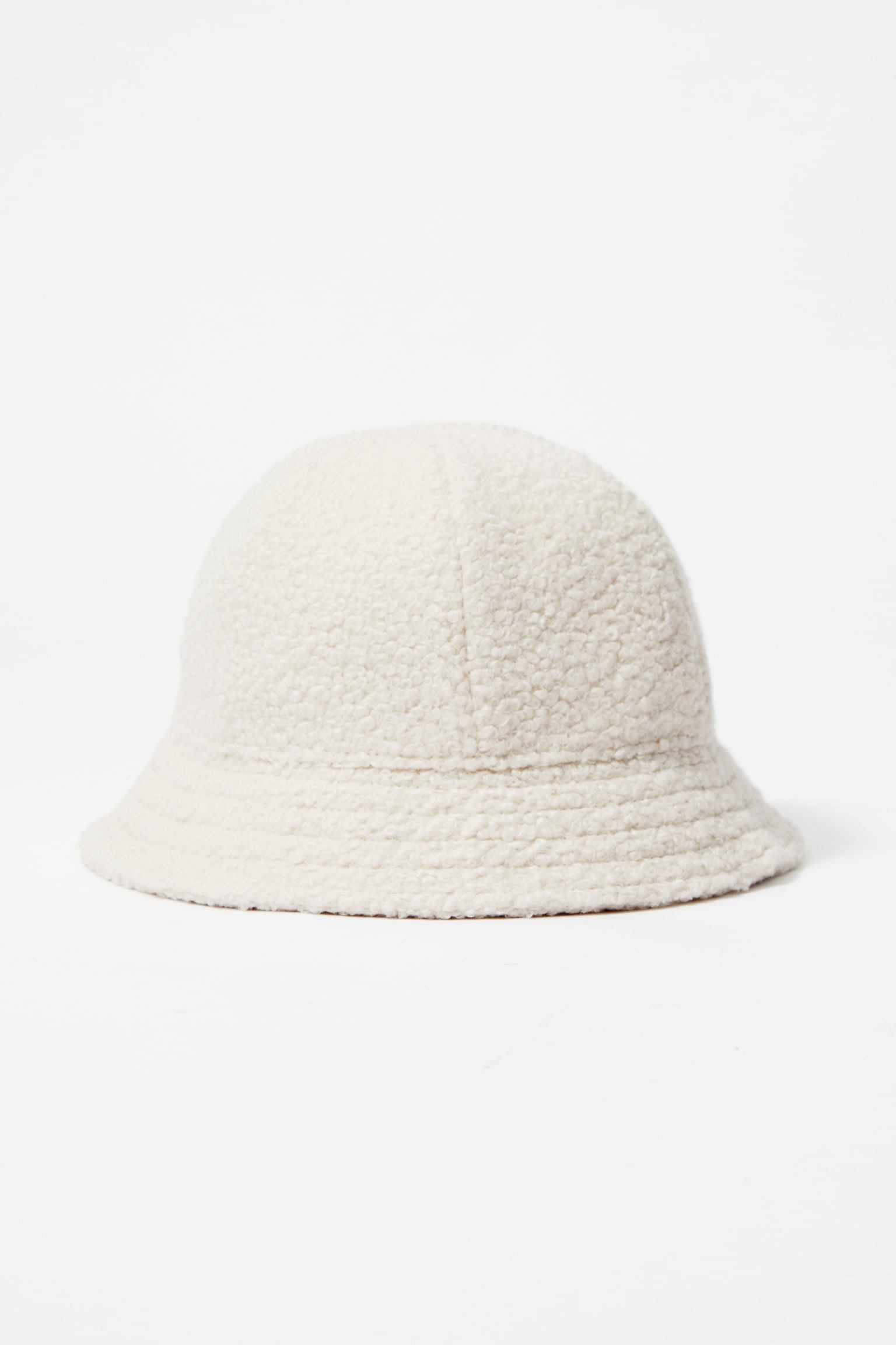 Boucle Bucket Hat - Dusty white - 1