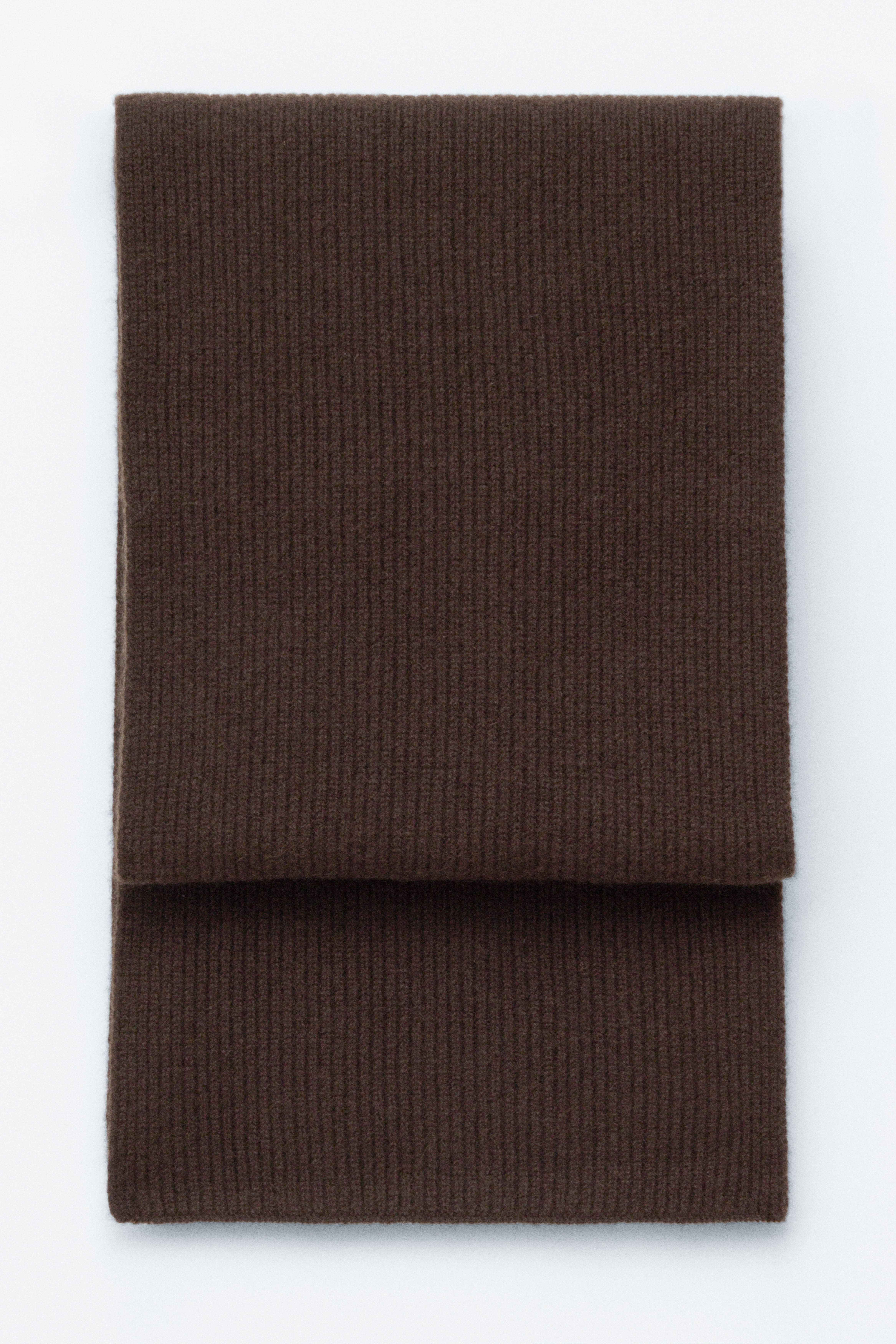 Gebreide sjaal van kasjmier - Donkerbruin/Groen/Marineblauw/Taupe/Zwart