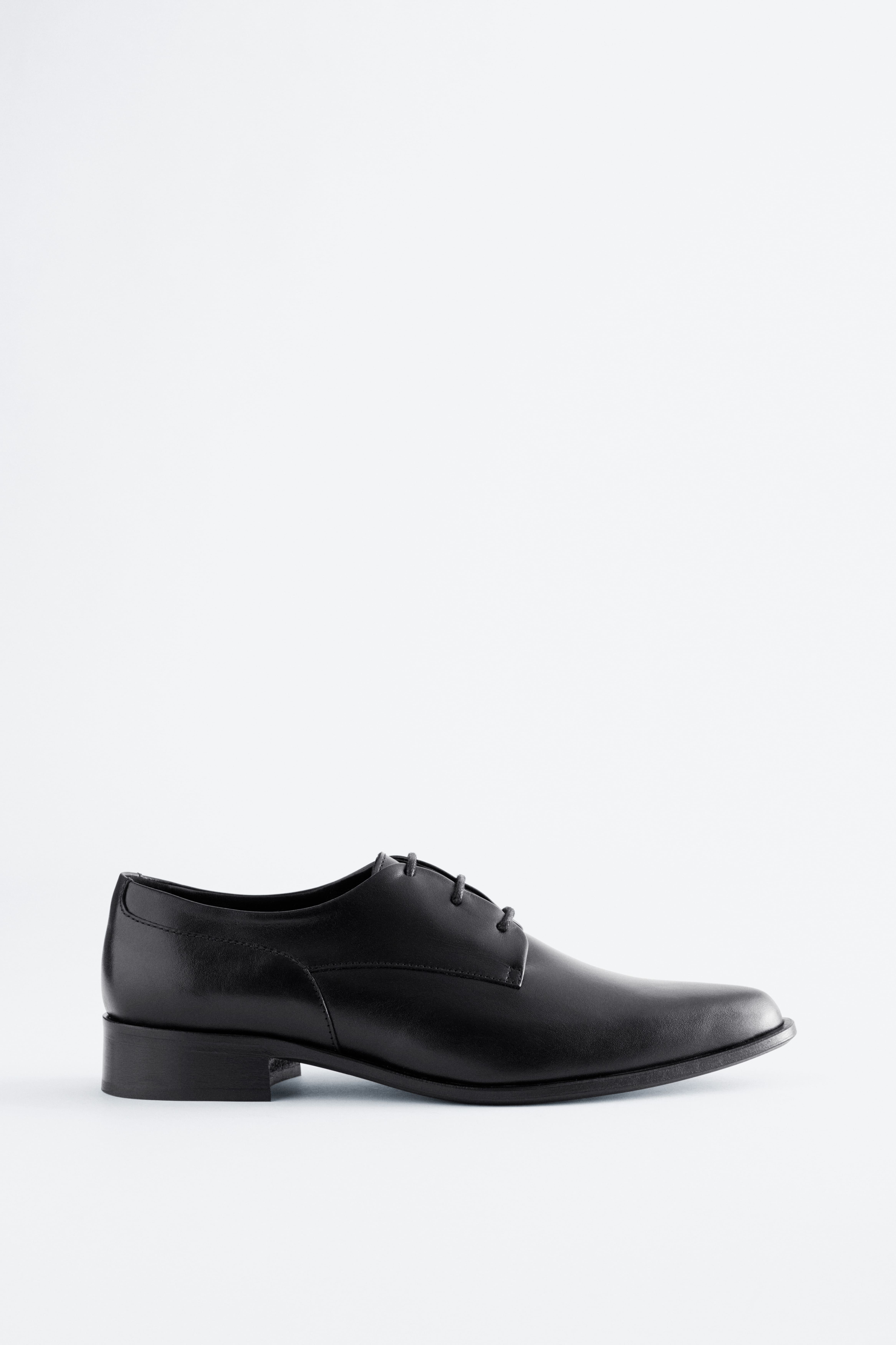 Chaussures derbies en cuir - Noir