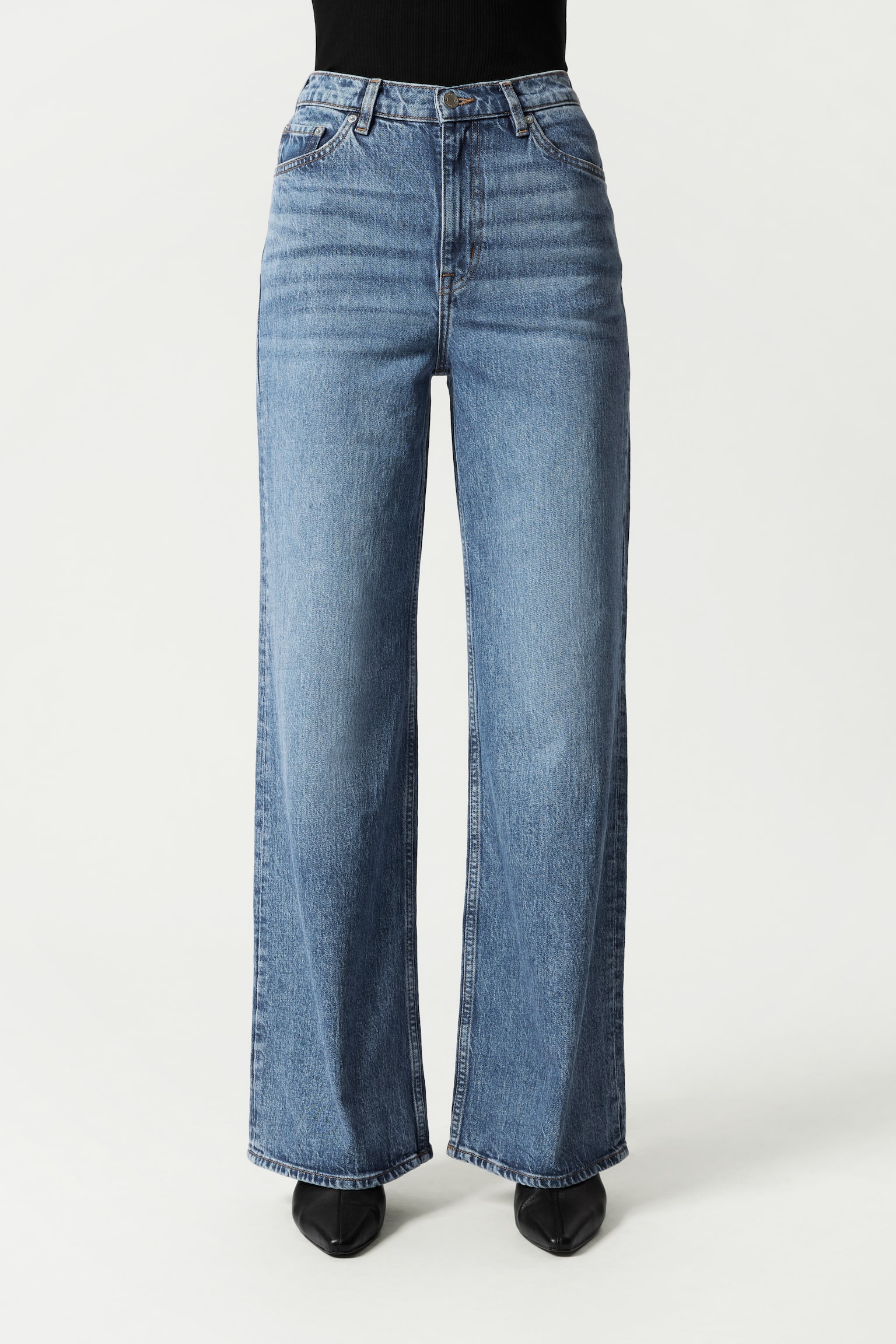 Wide Jeans - New Blue/Grey/Black - 6