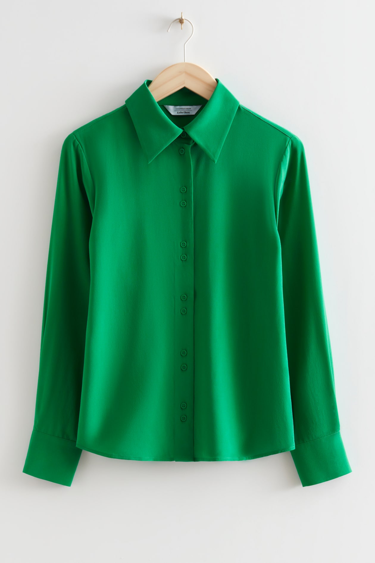 Mulberry Silk Buttoned Blouse Green Ladies H M GB mulberry-silk-buttoned-blouse-green-ladies-h-m-gb