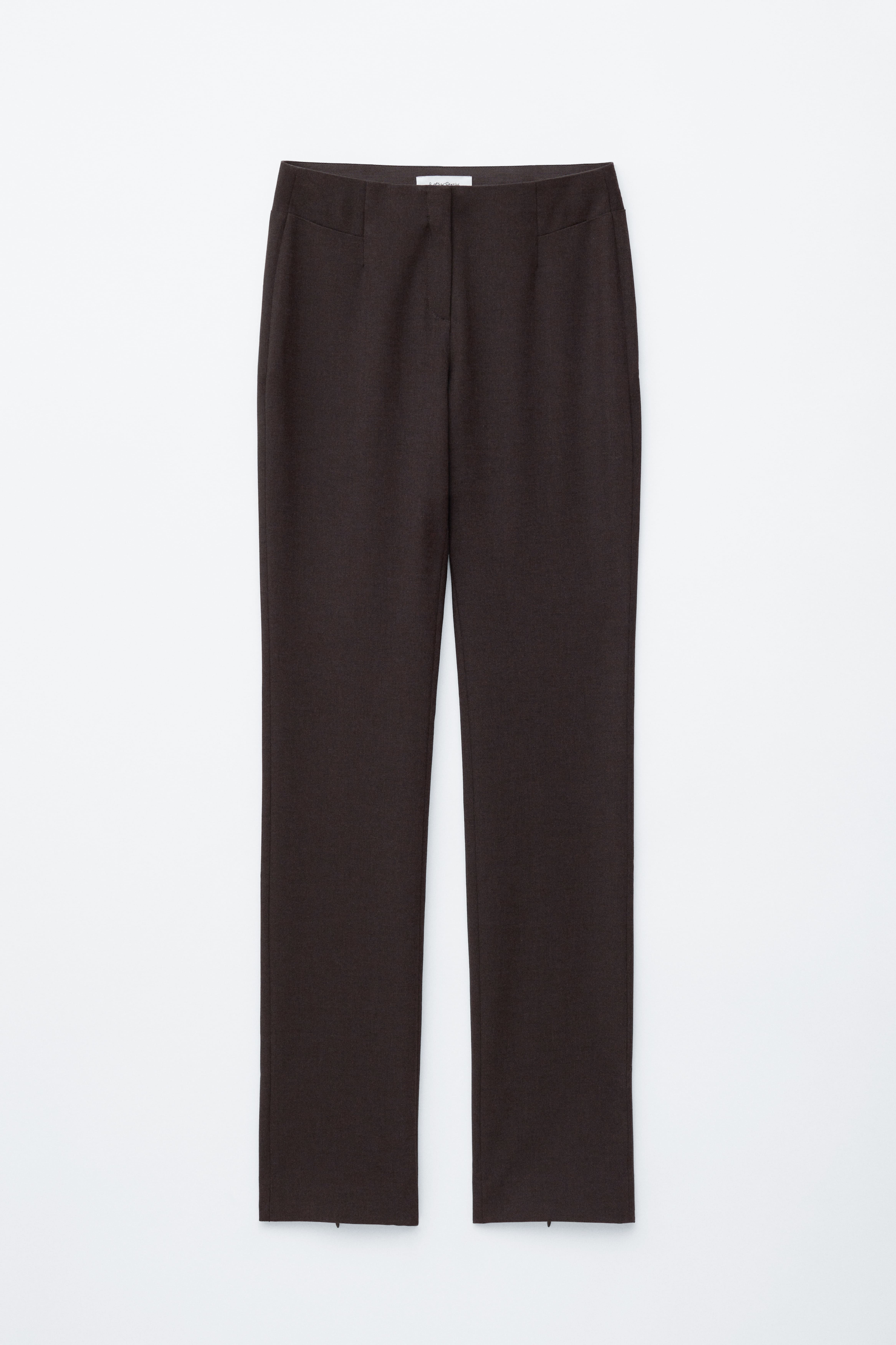 Pantaloni slim sartoriali - Marrone scuro