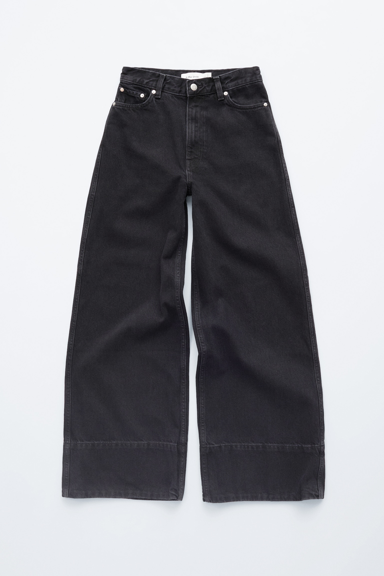 Jeans mit weitem, langem Bein - Verwaschenes Schwarz/Blau - 2