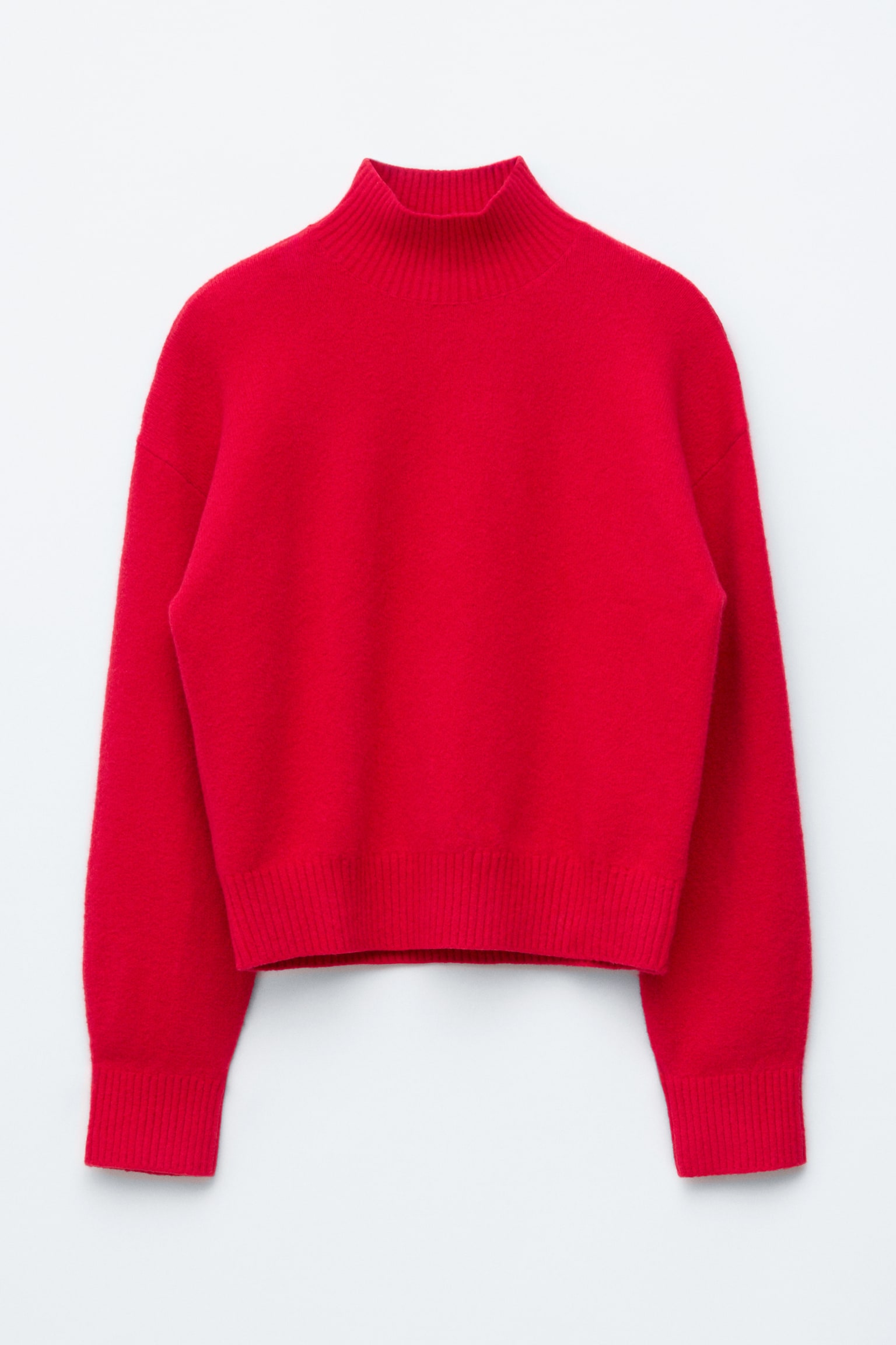 Rollkragenpullover - Leuchtendes Rot/Weinrot/Rosa/Dunkles Graubraun/Leuchtendes Blau/Dunkelbeige/Schwarz - 2