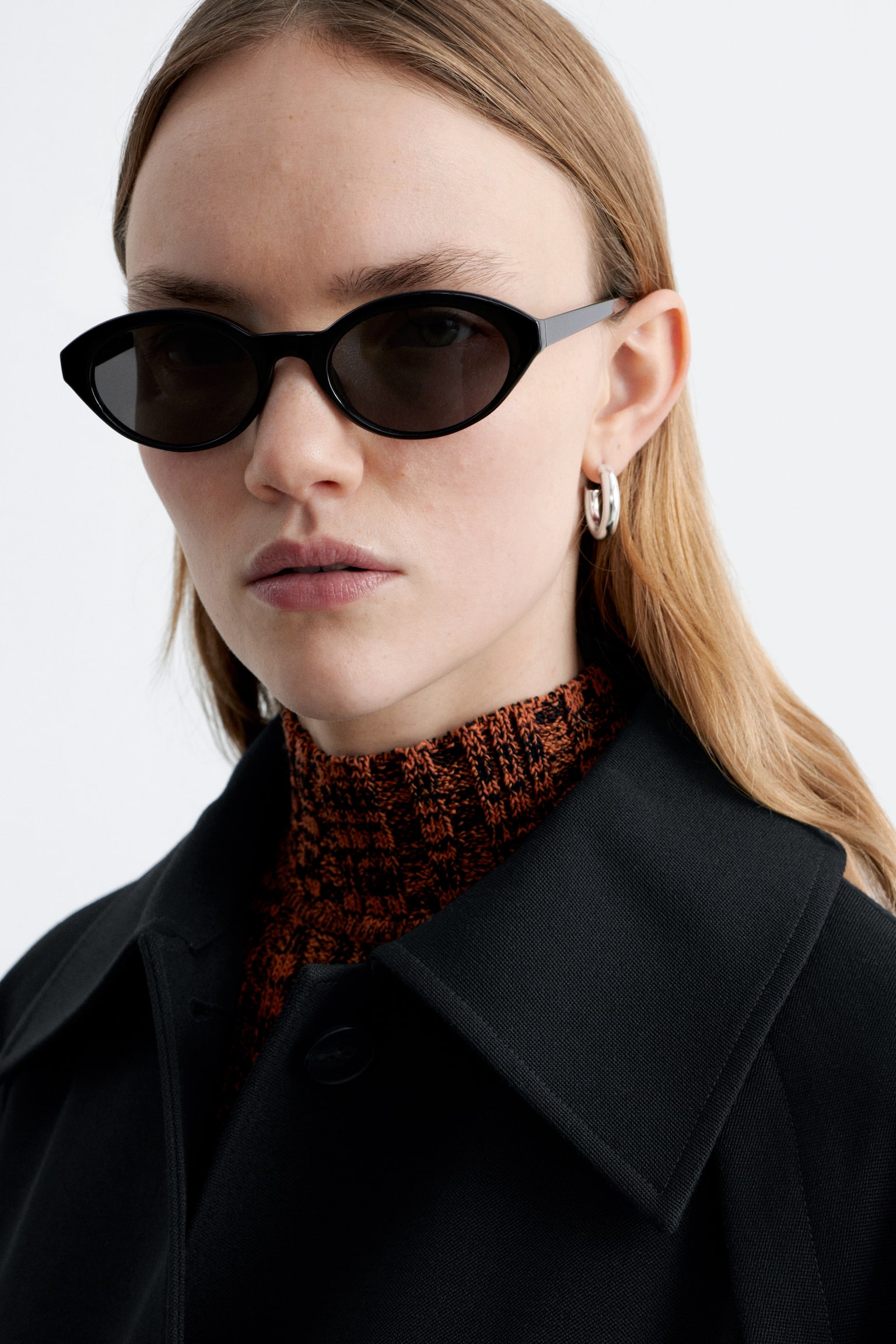 Ovale Sonnenbrille - Schwarz/Grün/Braun/Braun/Schildpatt - 1