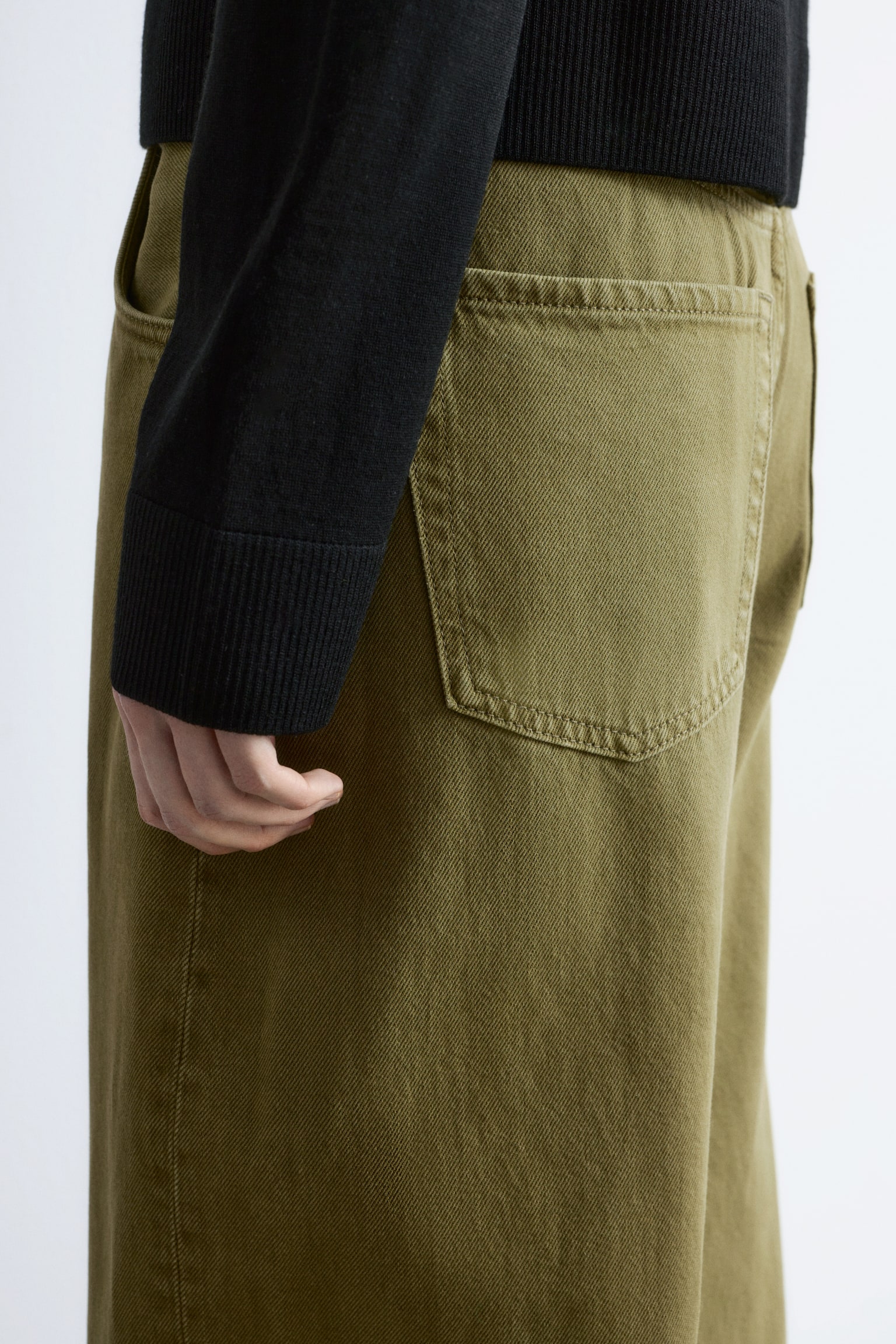 Jeans med tøndeformede ben - Kakigrøn/Lys kaki/Mørkeblå/Hvid/Lyseblå/Rustbrun/Mellemblå - 6
