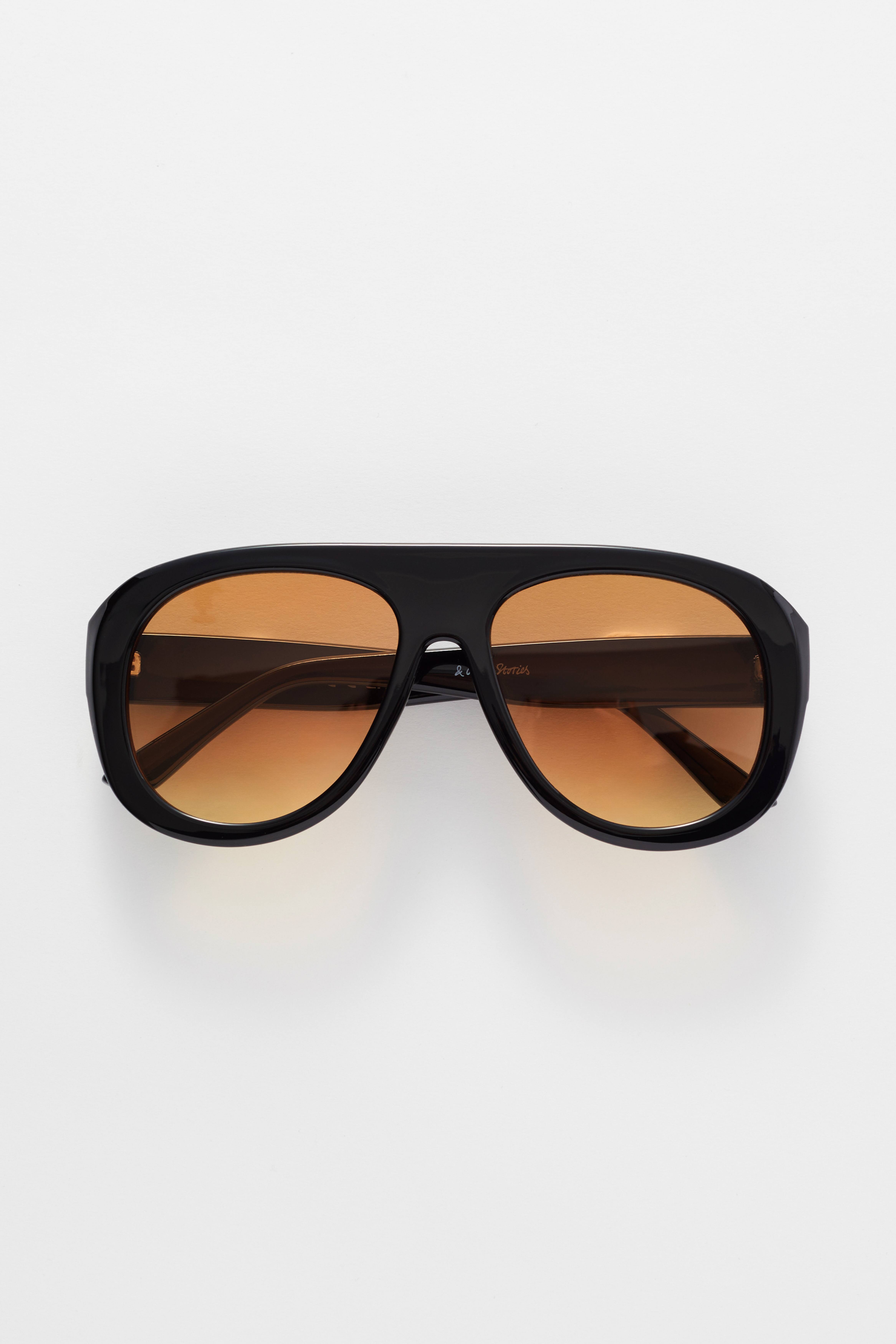 h&m black glasses