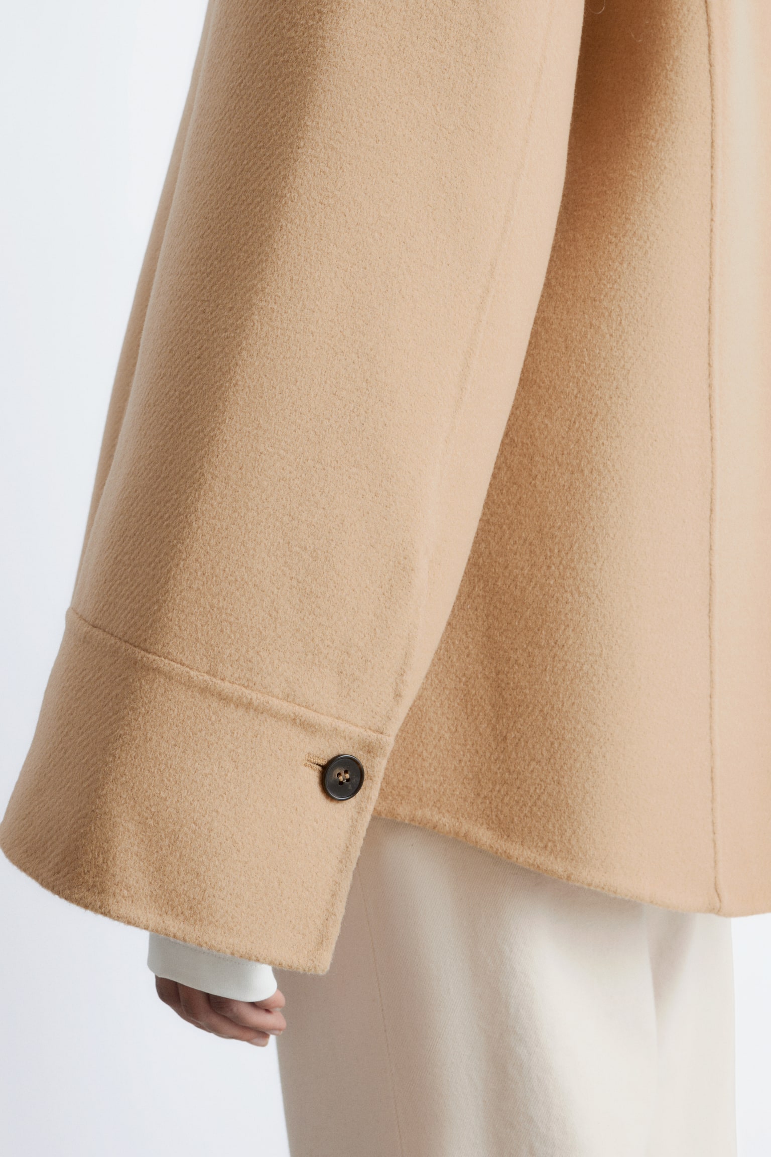 Veste cintrée en laine - Beige/Bleu marine - 10