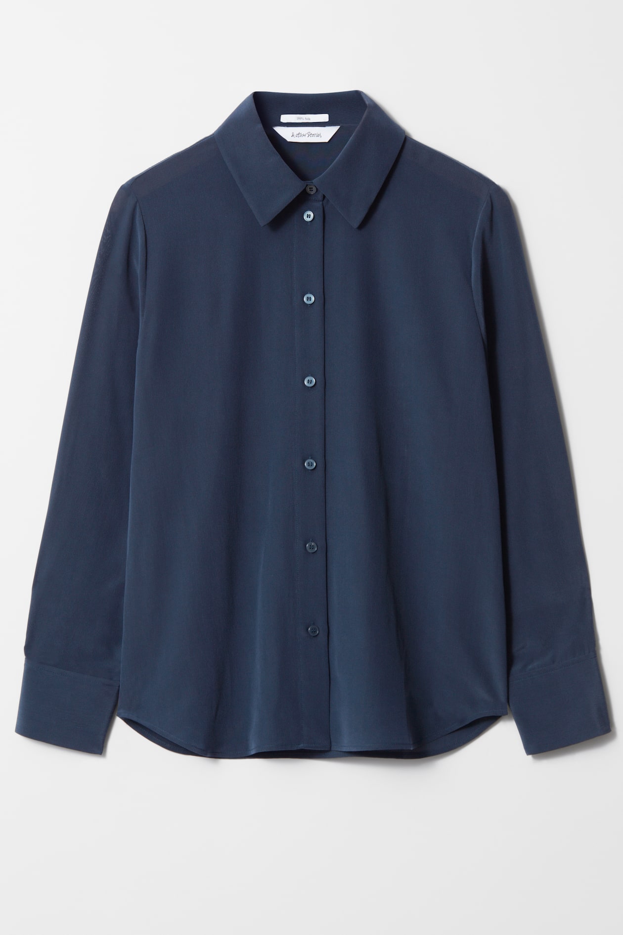 Vestito Blu Camicia Seta Blu Elettrico Camicia Blu Elettrico In